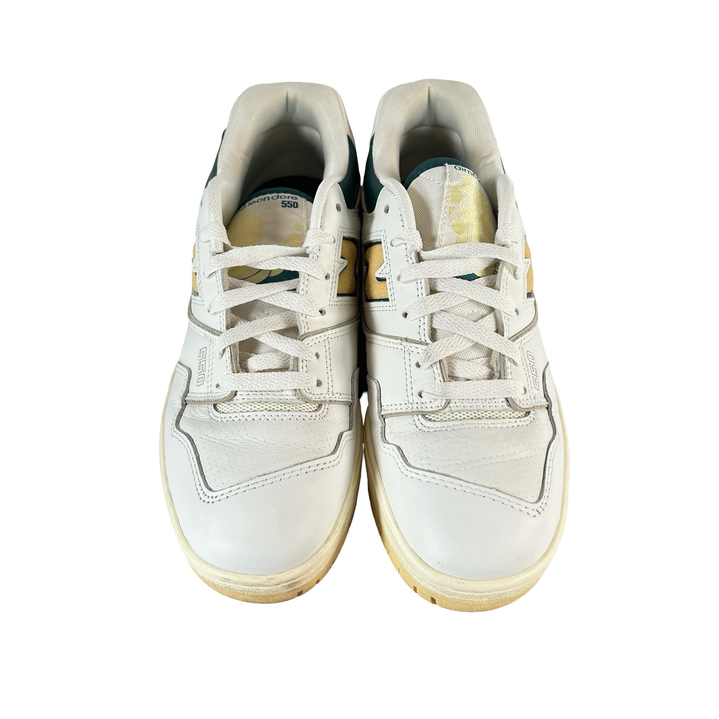 BB550A2 Aime Leon Dore New Balance 550 Natural Green [USED] - 9 M (Used) (No Box)