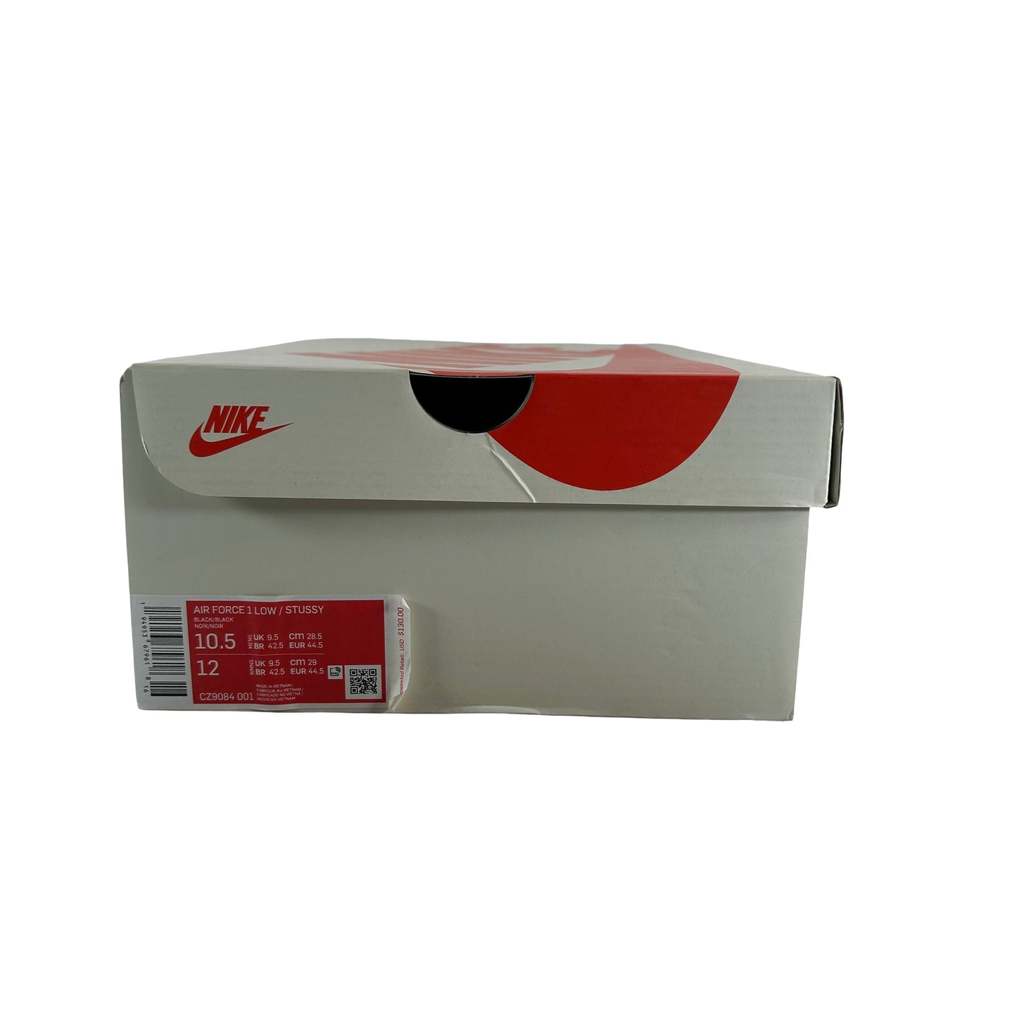 CZ9084 001 Nike Air Force 1 Low Stussy Black [USED] - 10.5 M (Used)