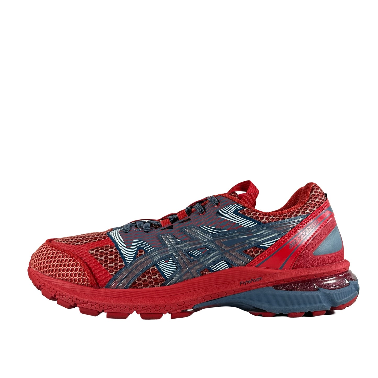 1203A394 600 ASICS US4-S Gel-Terrain Kiko Kostadinov Classic Red Wood Crepe [USED] - 10 M (Used)