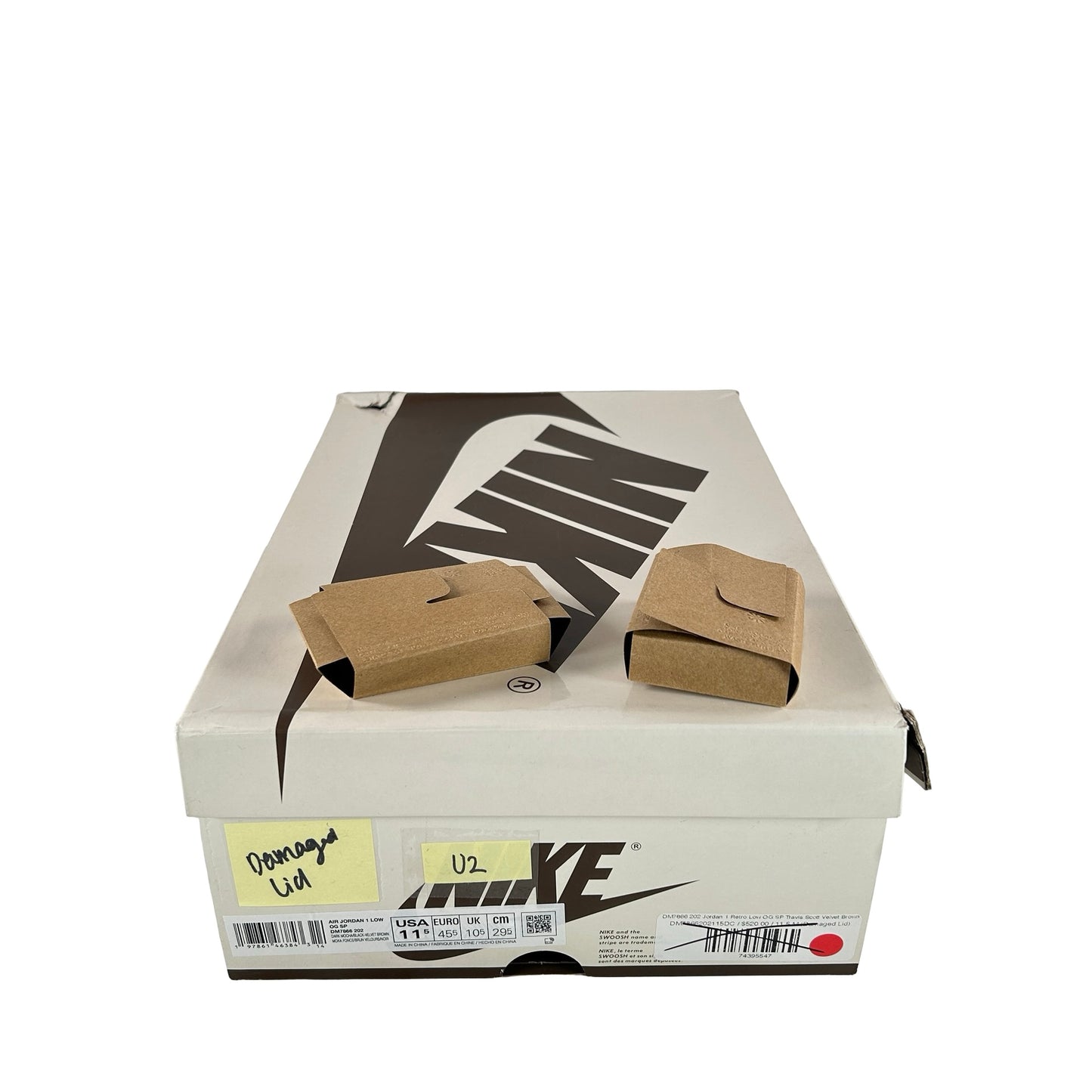 DM7866 202 Jordan 1 Retro Low OG SP Travis Scott Velvet Brown [USED] - 11.5 (Used2)