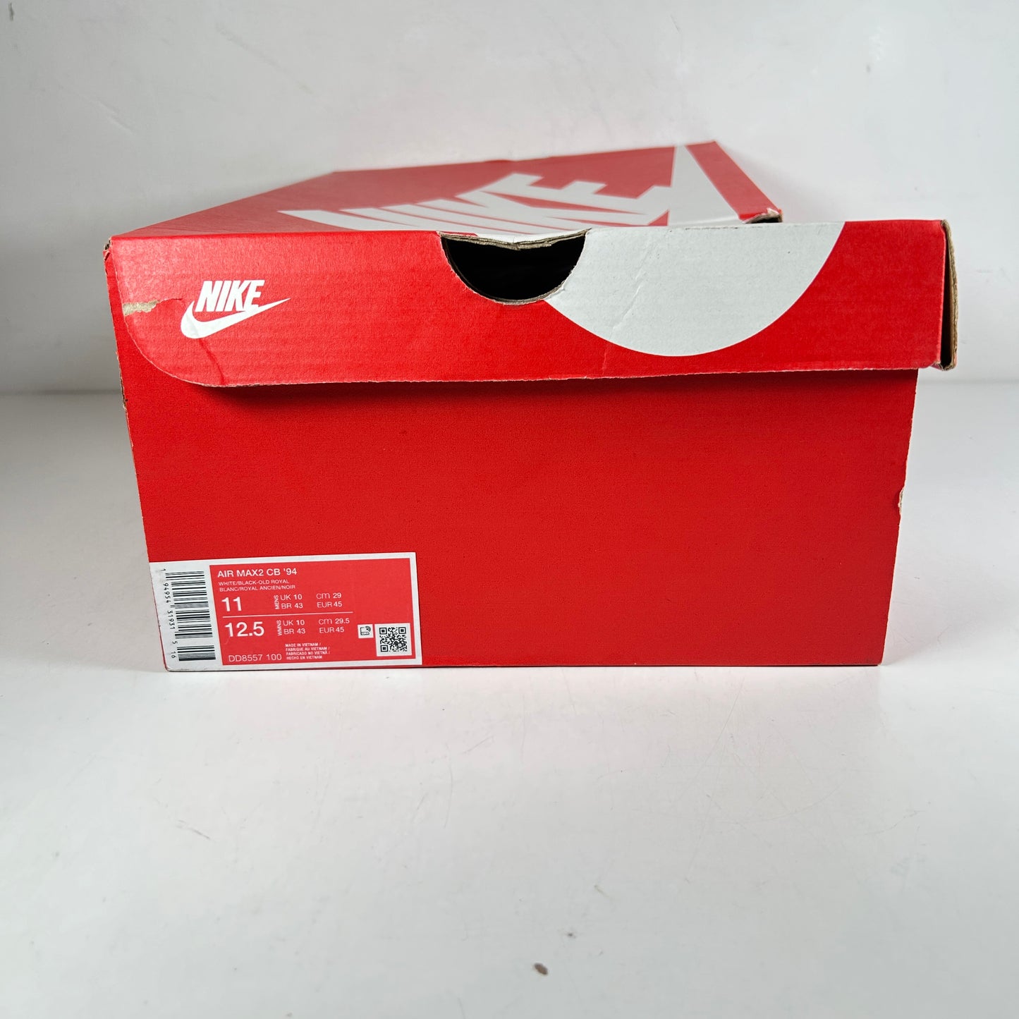 DD8557 100 Nike Air Max 2 CB '94 White Varsity Royal (2021) [USED] - 11 (Used)