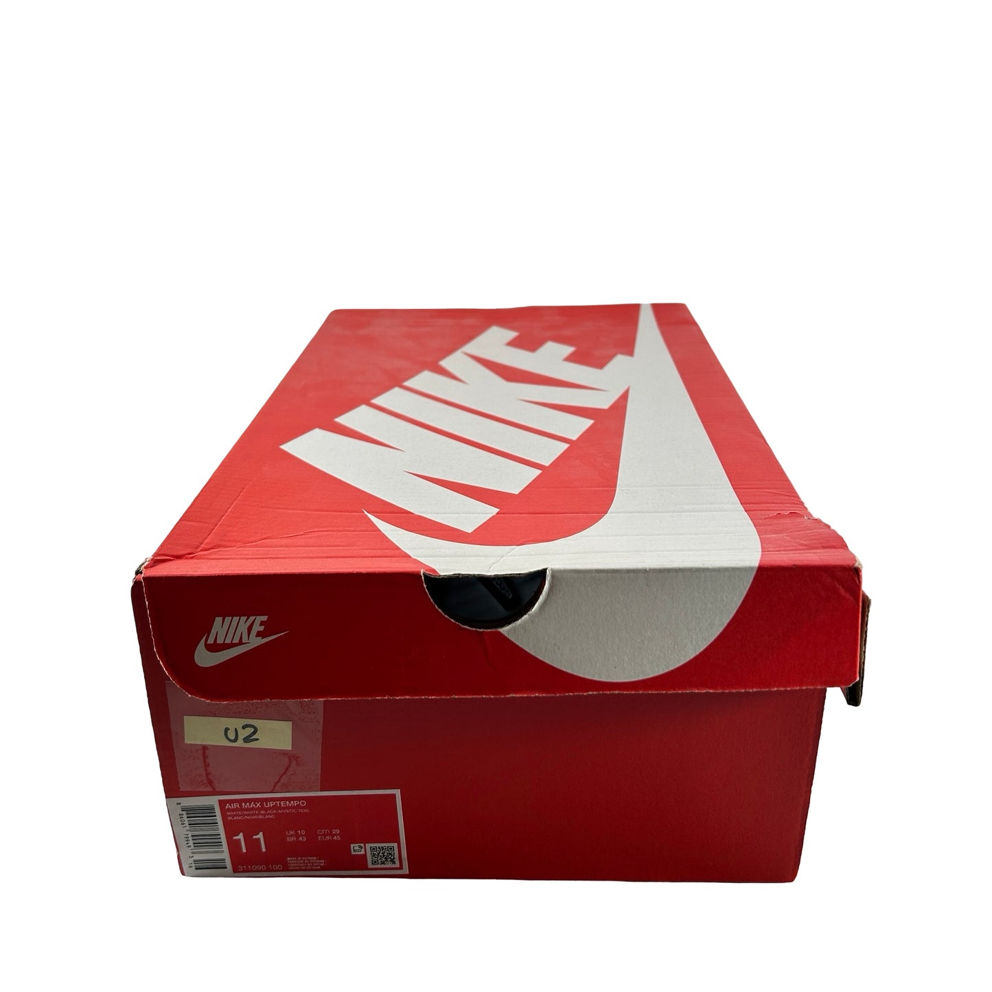 311090 100 Nike Air Max Uptempo 95 White Black Teal [USED] - 11 M (Used2)