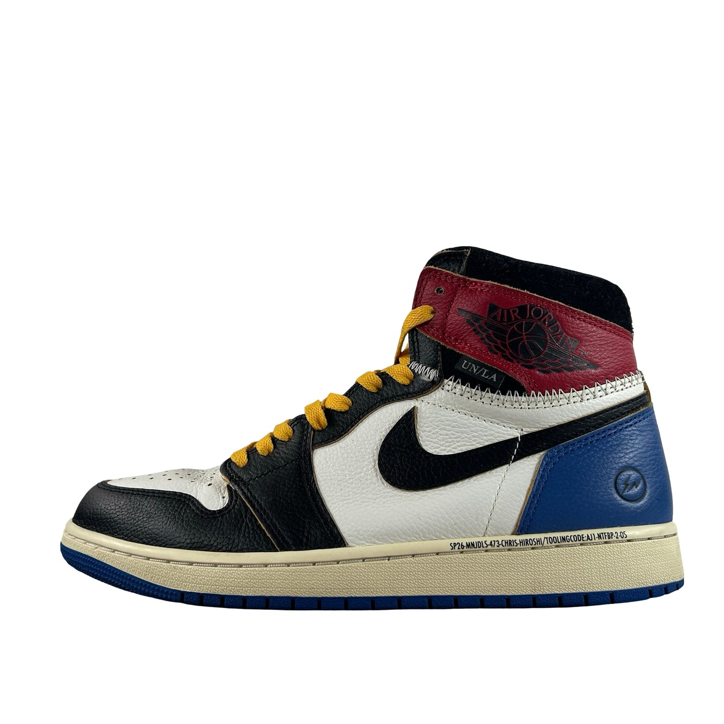 IO7847 002 Jordan 1 Retro High OG SP Fragment x Union LA Varsity Red Sport Royal [USED] - 9.5 M (Used4)