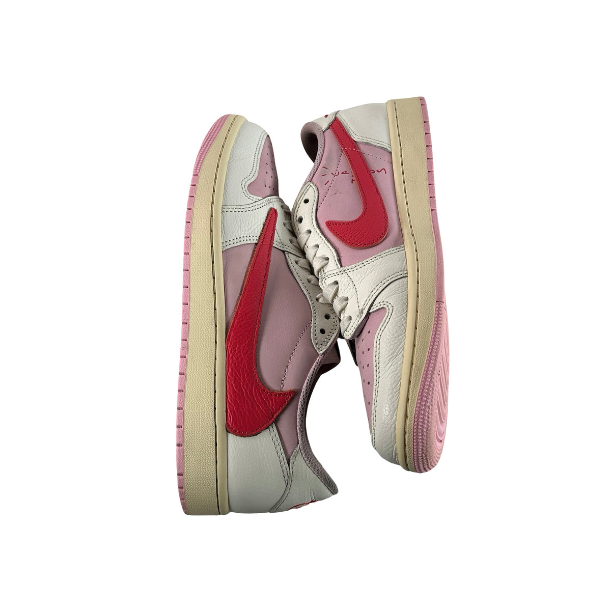 IQ7604 101 Jordan 1 Retro Low OG SP Travis Scott Sail Tropical Pink [USED] - 9 M (Used4)