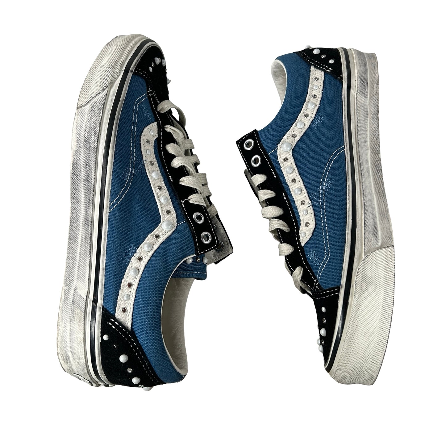 VN000E8VYA6 Vans LX Old Skool 36 Pearlized Pack Black Navy [USED] - 10.5 M (Used)