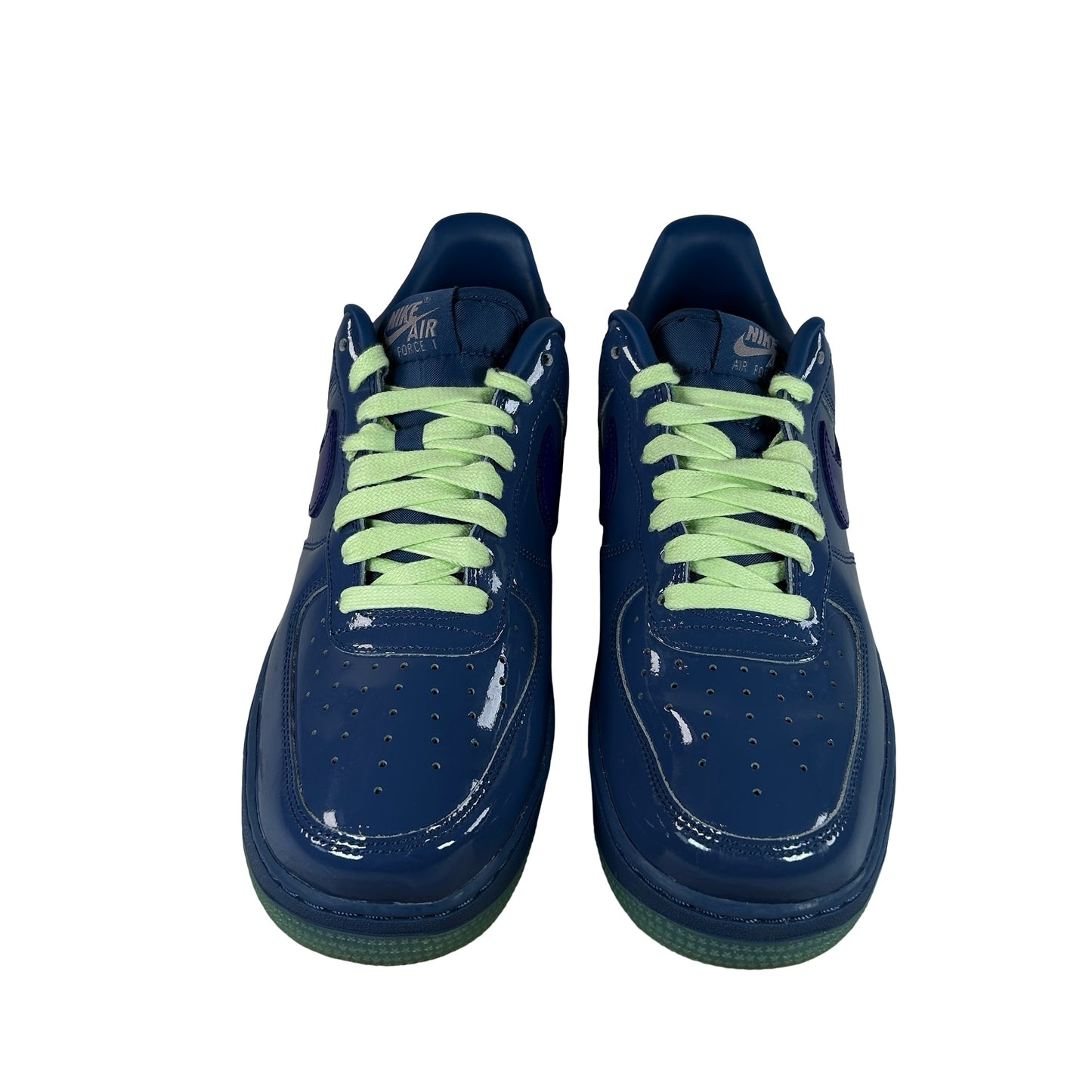 IO4489 400 Nike Air Force 1 Low Patent Leather Mystic Navy Grape Ice [USED] - 10 M (Used)