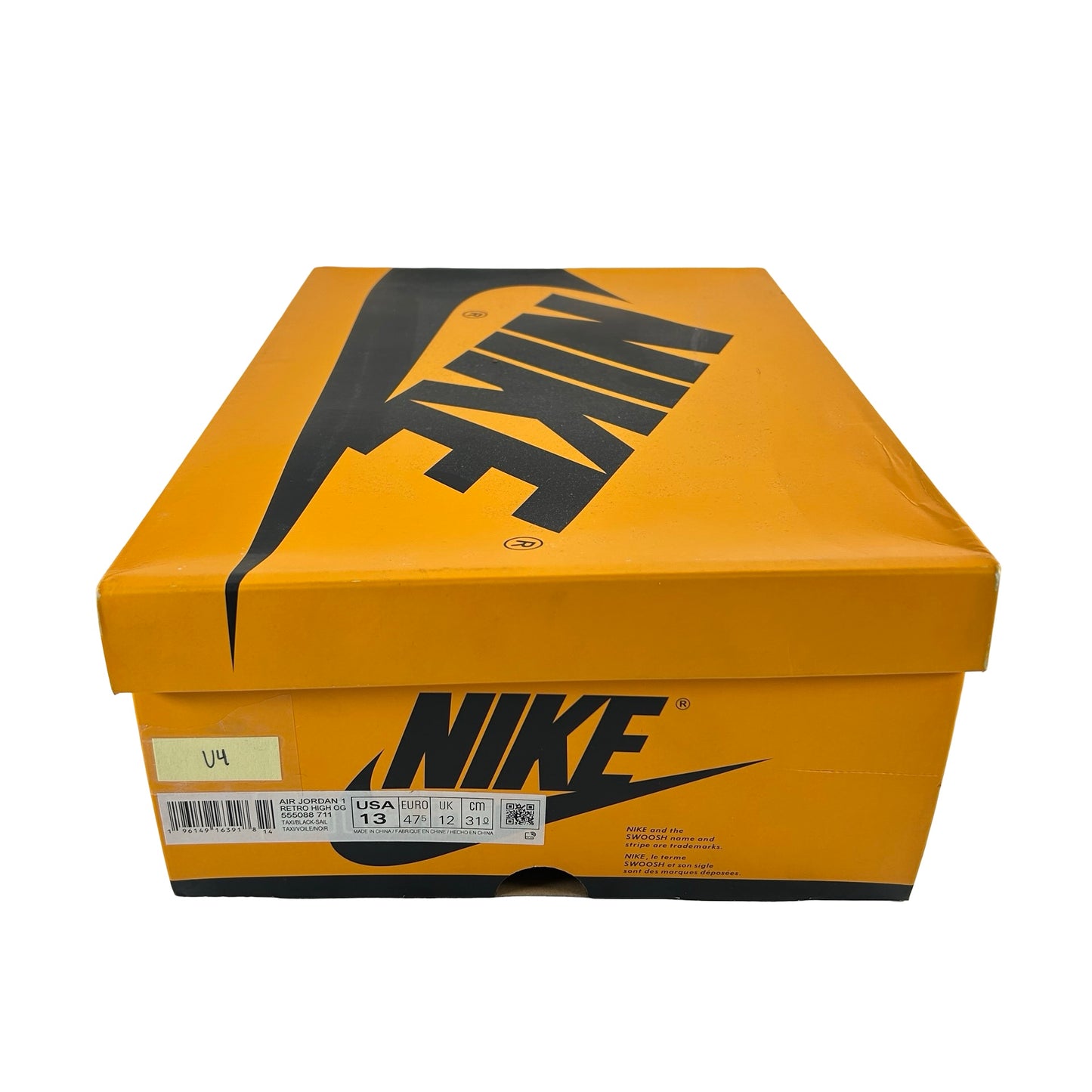 555088 711 Jordan 1 Retro High OG Yellow Toe [USED] - 13 M (Used4)