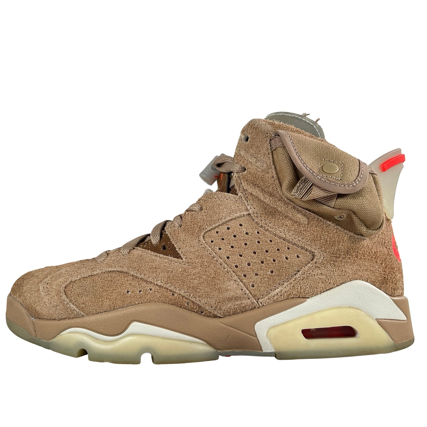 DH0690 200 Jordan 6 Retro Travis Scott British Khaki [USED] - 6 M (Used) (No Box)