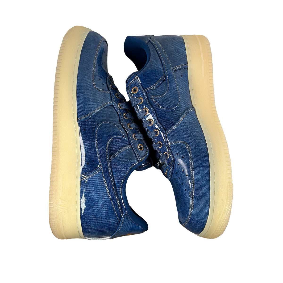 IM5757 400 Nike Air Force 1 Low Patent Denim [USED] - 11.5 M (Used)