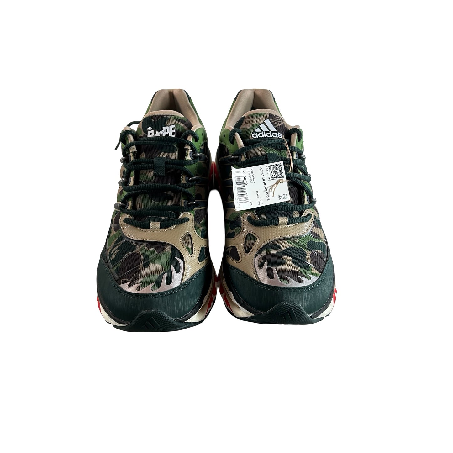KJ8850 adidas Adistar HRMY BAPE Green Camo [USED] - 11 M (Used)