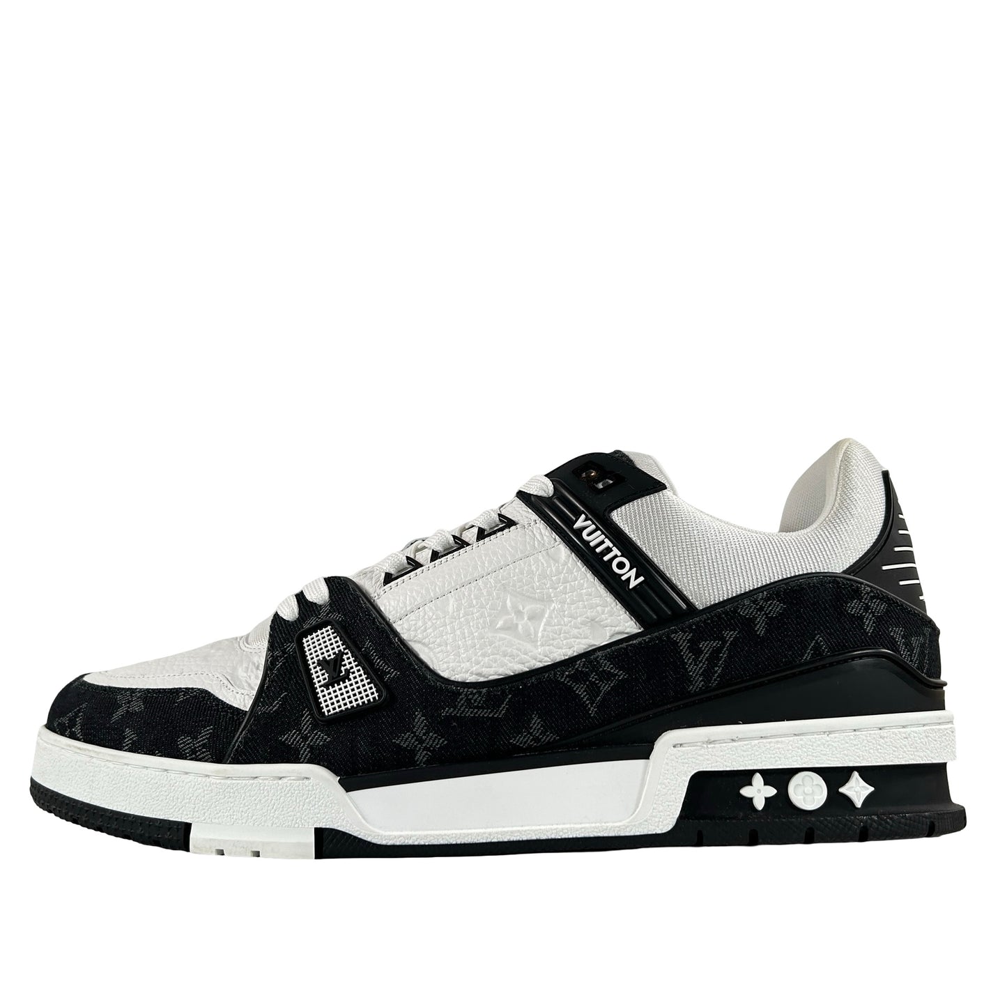 1A9JG9 Louis Vuitton LV Trainer White Black [USED] - LV 11 (Used)