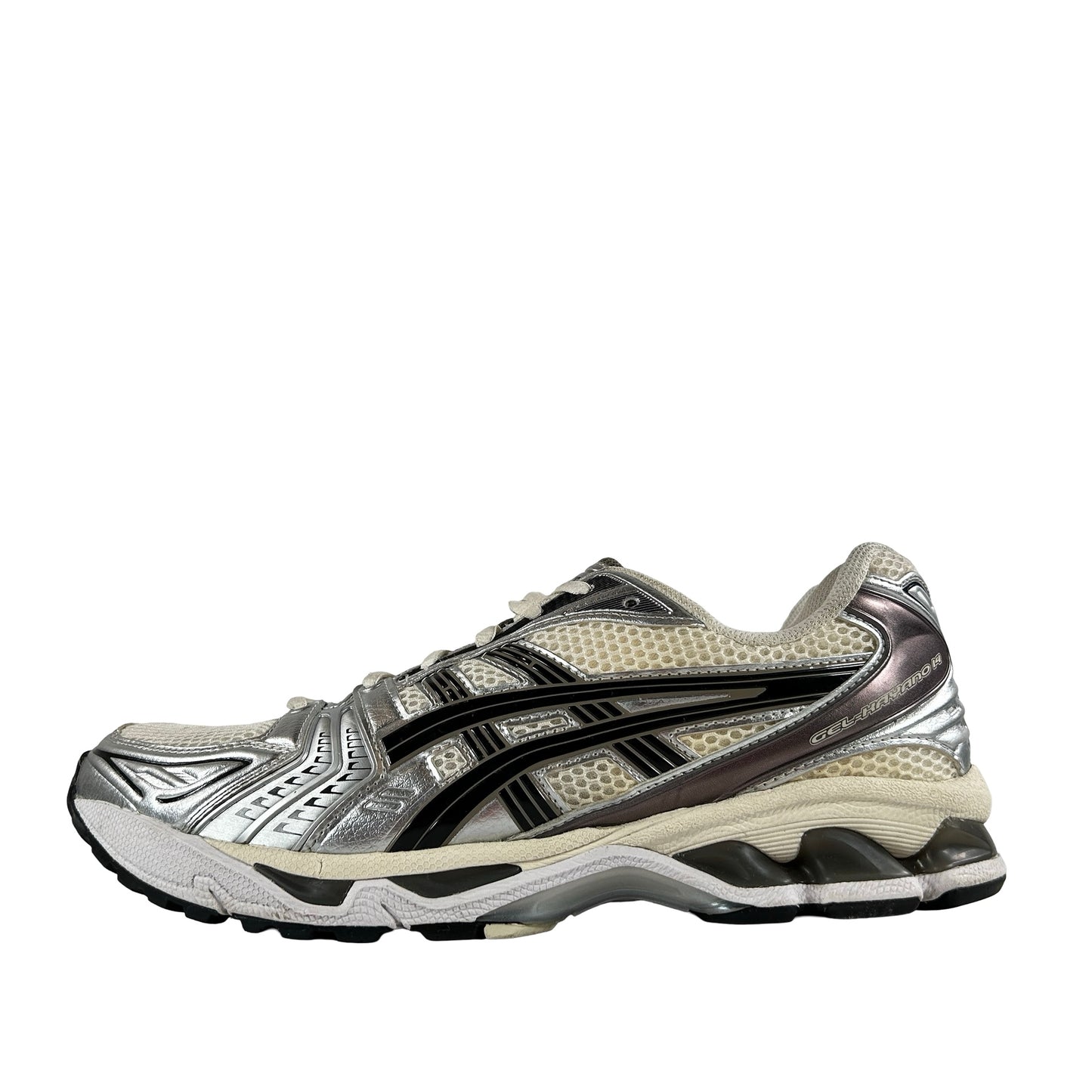 1201A019 108 ASICS Gel-Kayano 14 Cream Black Metallic Plum [USED] - 10 M (Used) (No Box) (No Insoles)