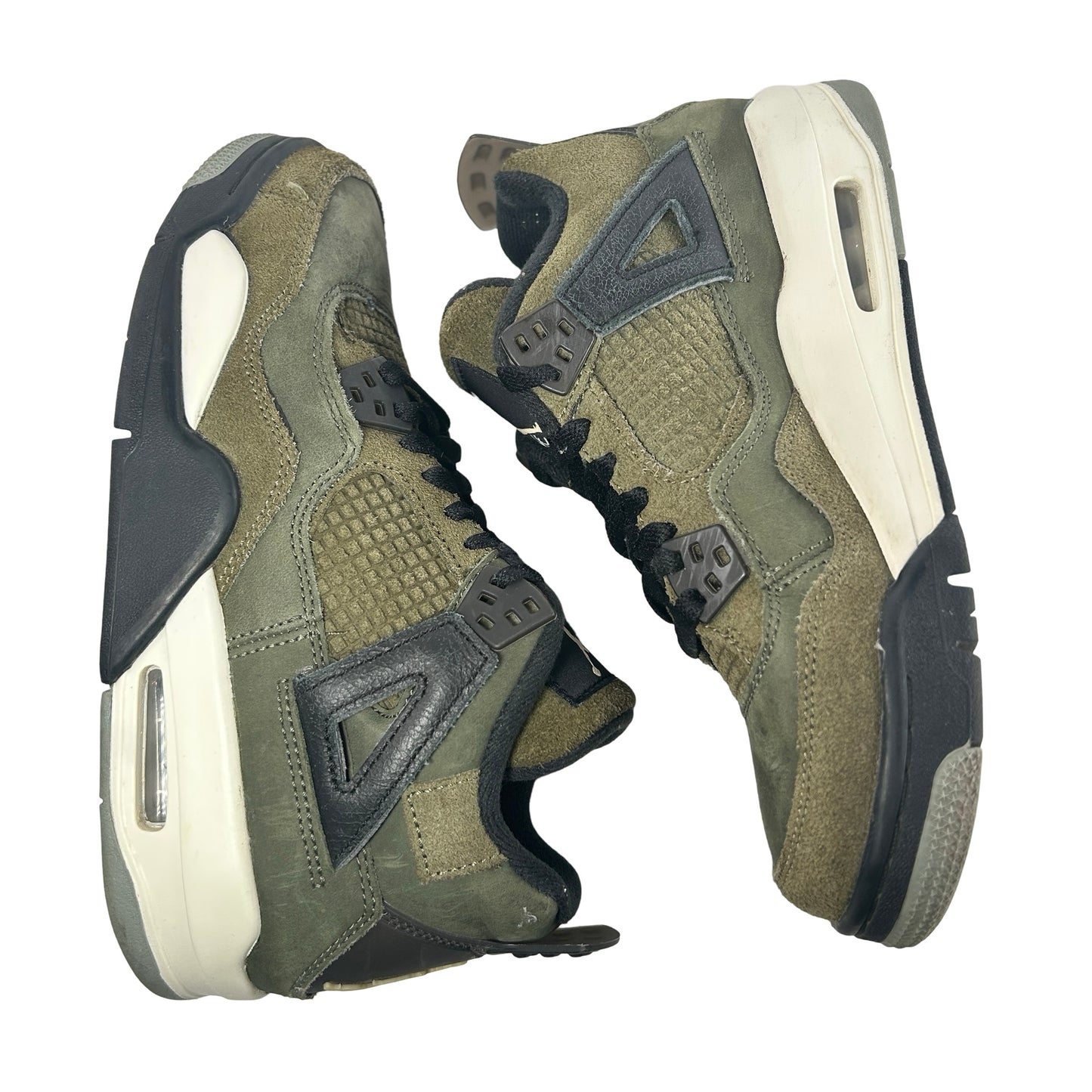 FB9928 200 Jordan 4 Retro SE Craft Medium Olive (GS) [USED] - 6 Y (Used)