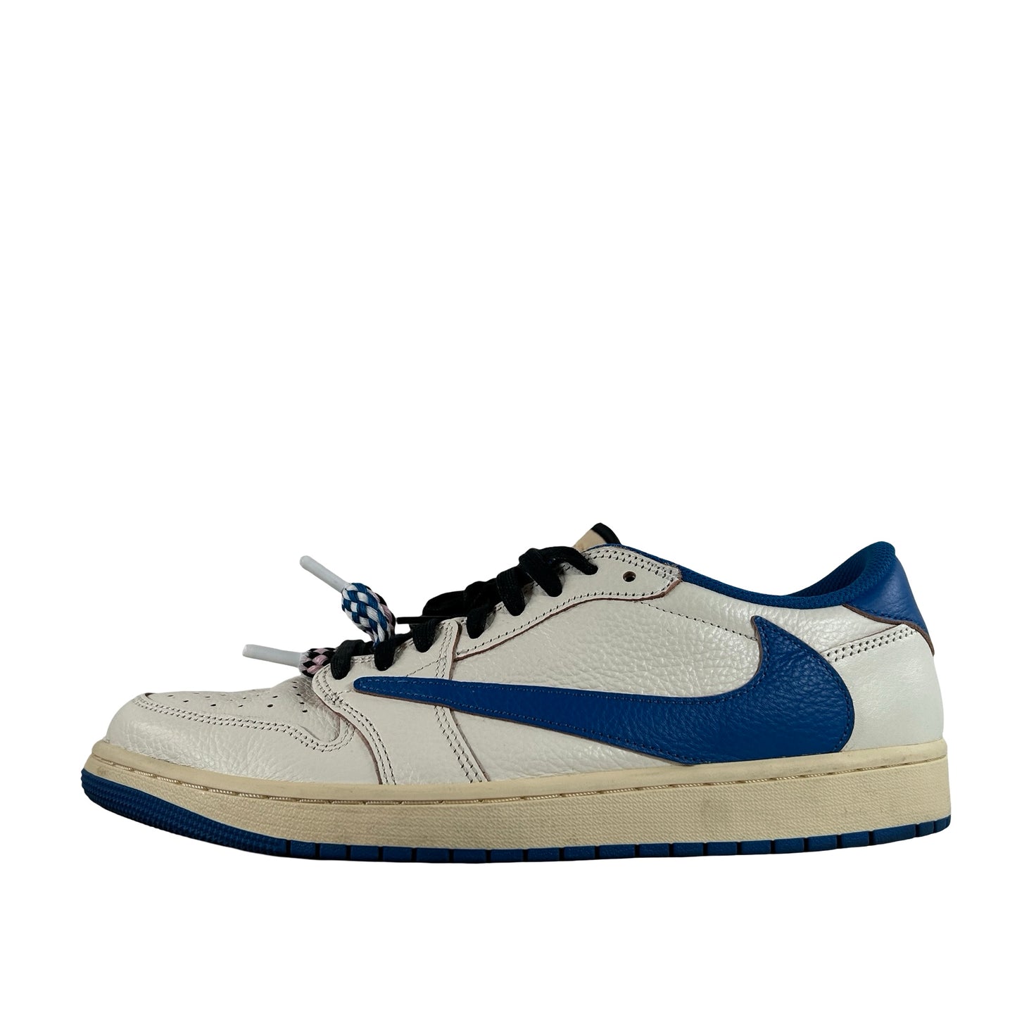 DM7866 104 Jordan 1 Retro Low OG SP Fragment x Travis Scott Sail Military Blue [USED] - 12 M (Used)