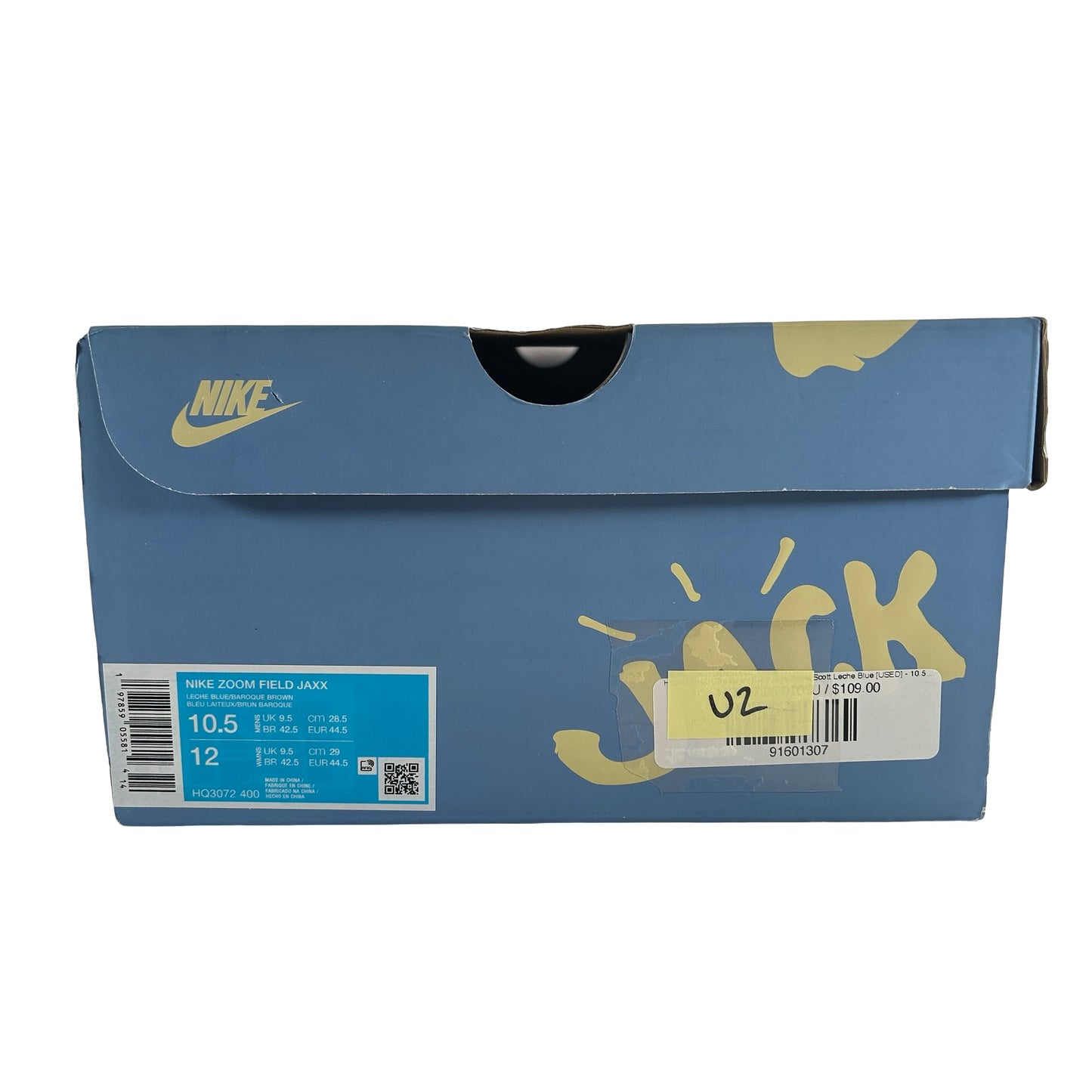 HQ3072 400 Nike Zoom Field Jaxx Travis Scott Leche Blue [USED] - 10.5 M (Used2)