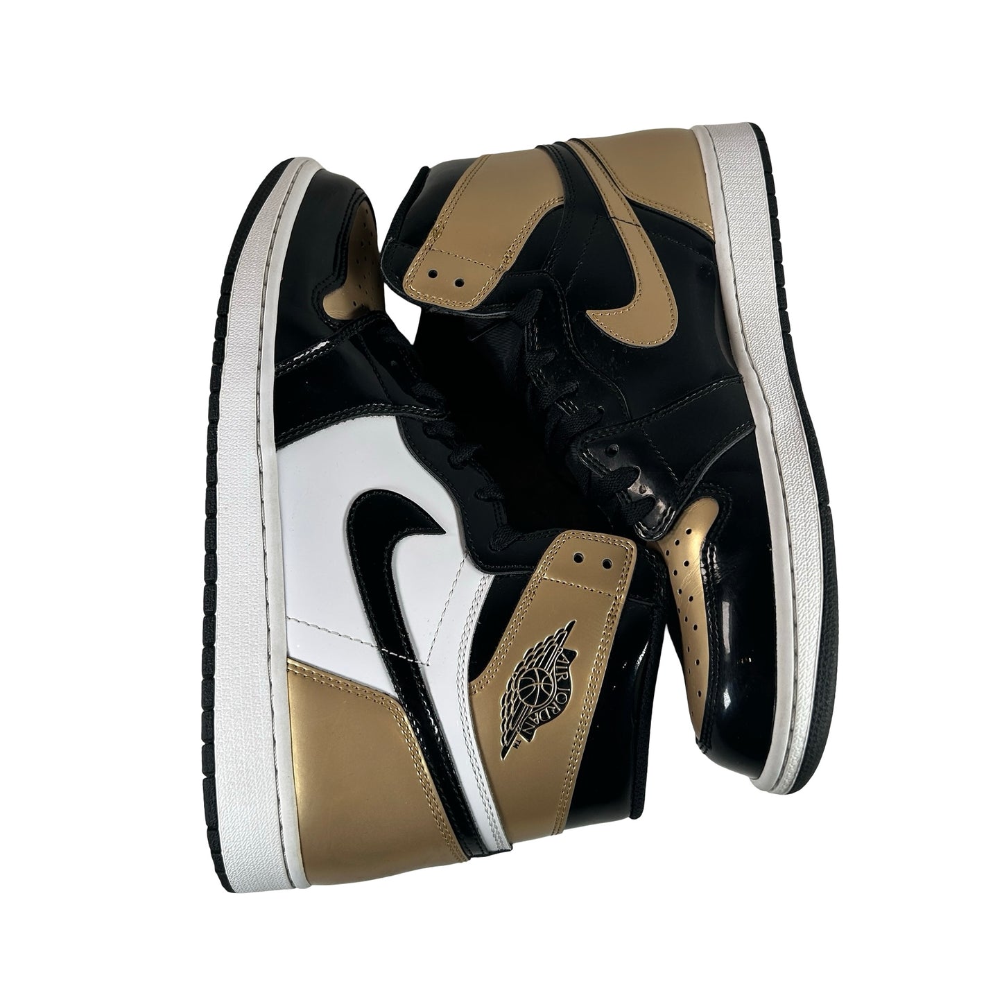 861428 007 Jordan 1 Retro High NRG Patent Gold Toe [USED] - 12 M (Used4)