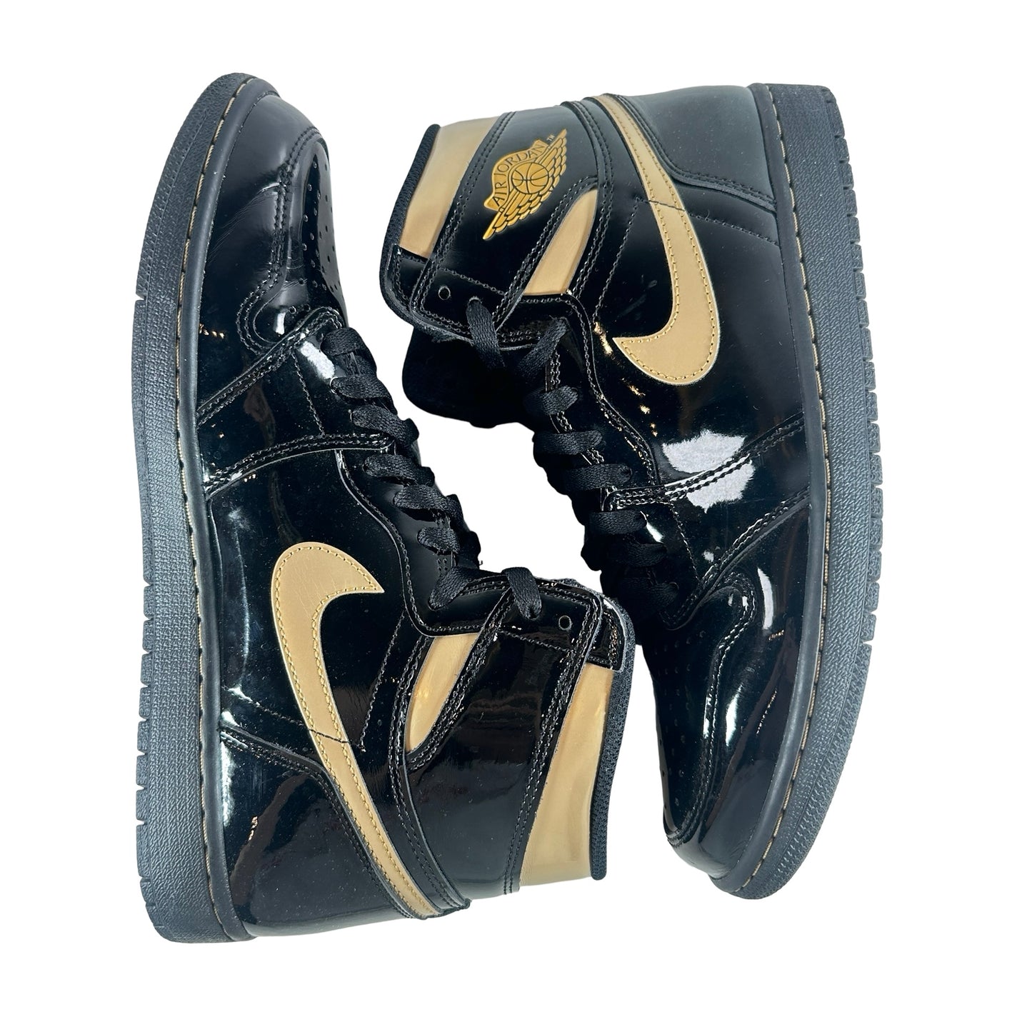 555088 032 Jordan 1 Black/Gold [USED] - 10.5 M (Used2)