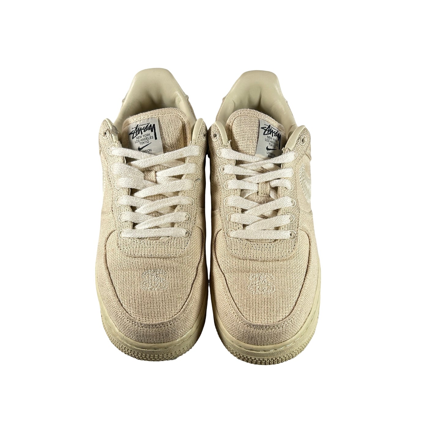 CZ9084 200 Nike Air Force 1 Low Stussy Fossil [USED] - 8 M (Used)