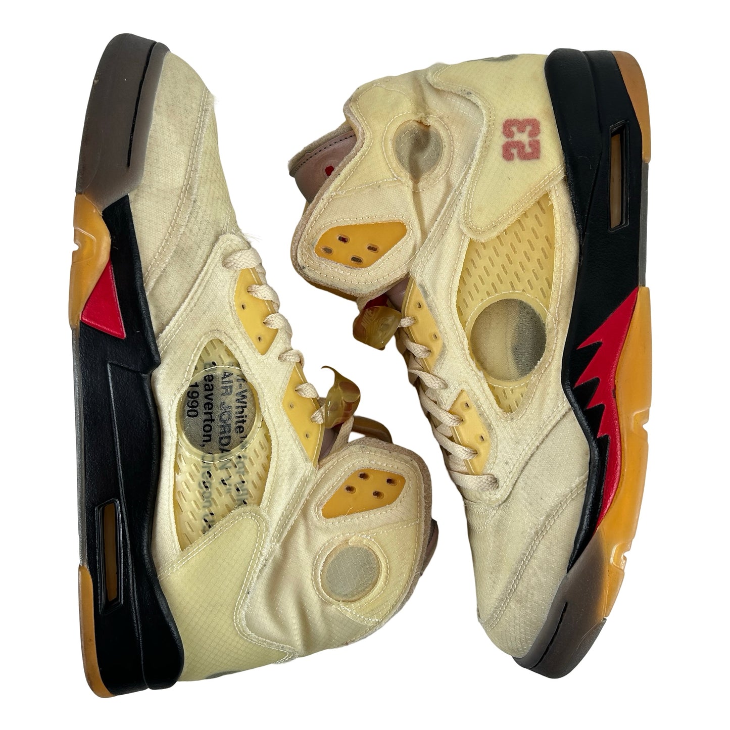 DH8565 100 Jordan 5 Off-White Sail [USED] - 12.5 M (Used)