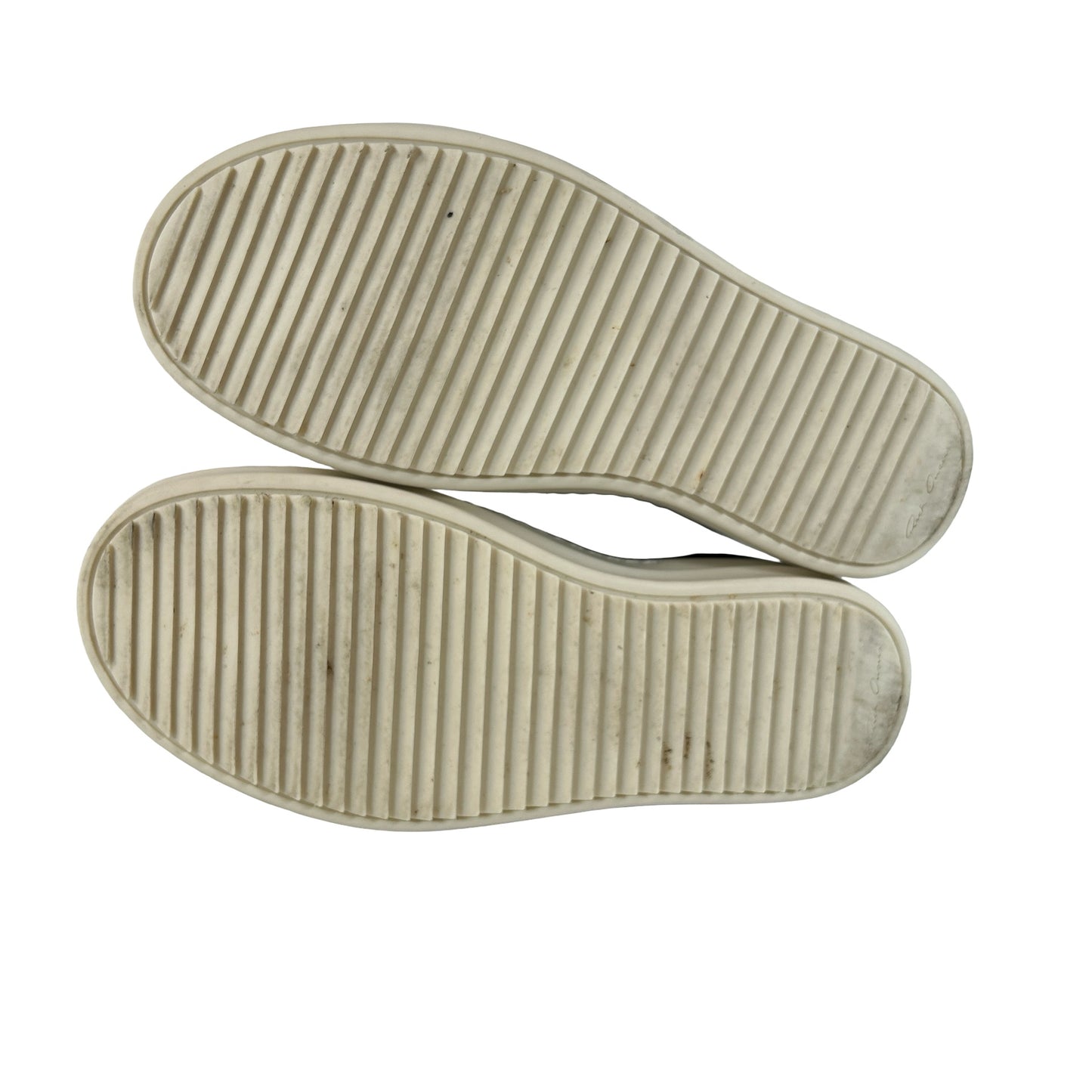 Rick Owens Low Sneaks Leather Black Milk Kids [USED] - 33 EU (Used) (No Box)