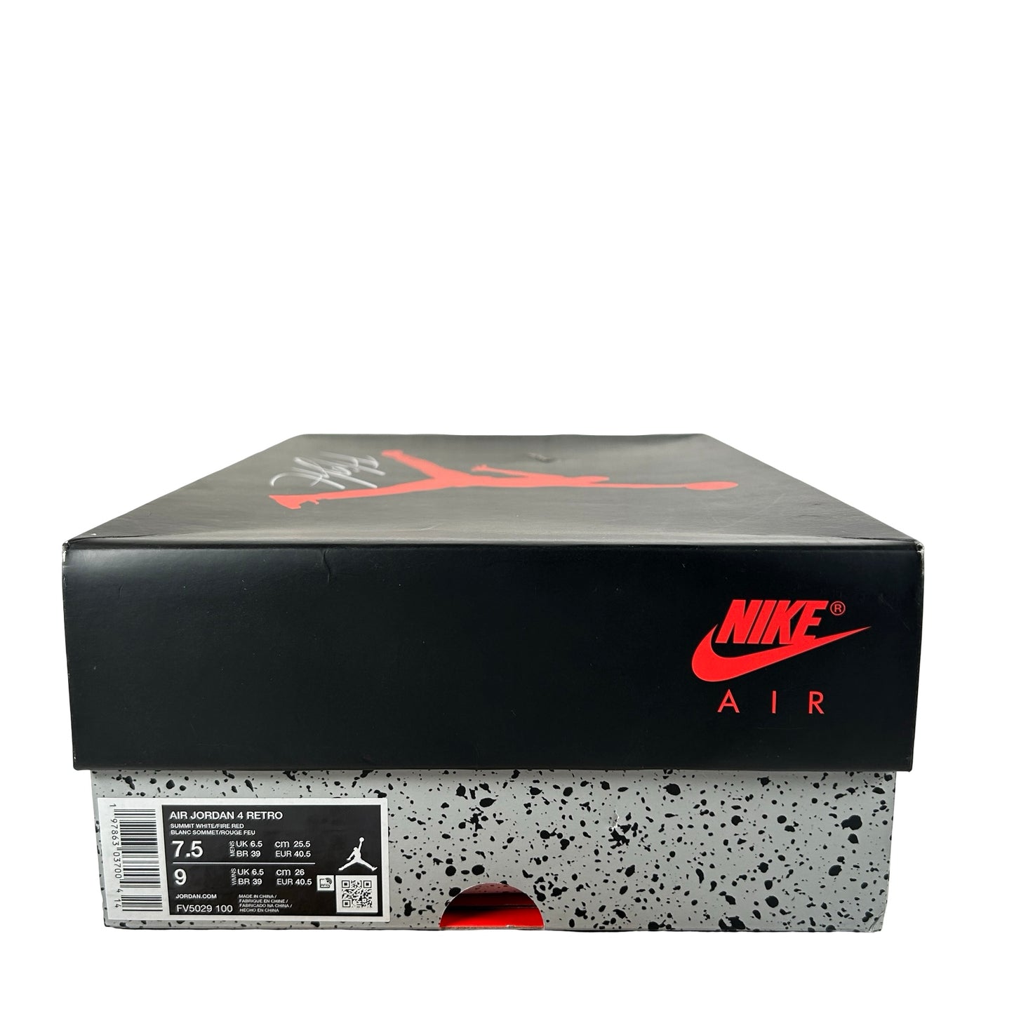 FV5029 100 Jordan 4 Retro White Cement (2025) [USED] - 7.5 M (Used)