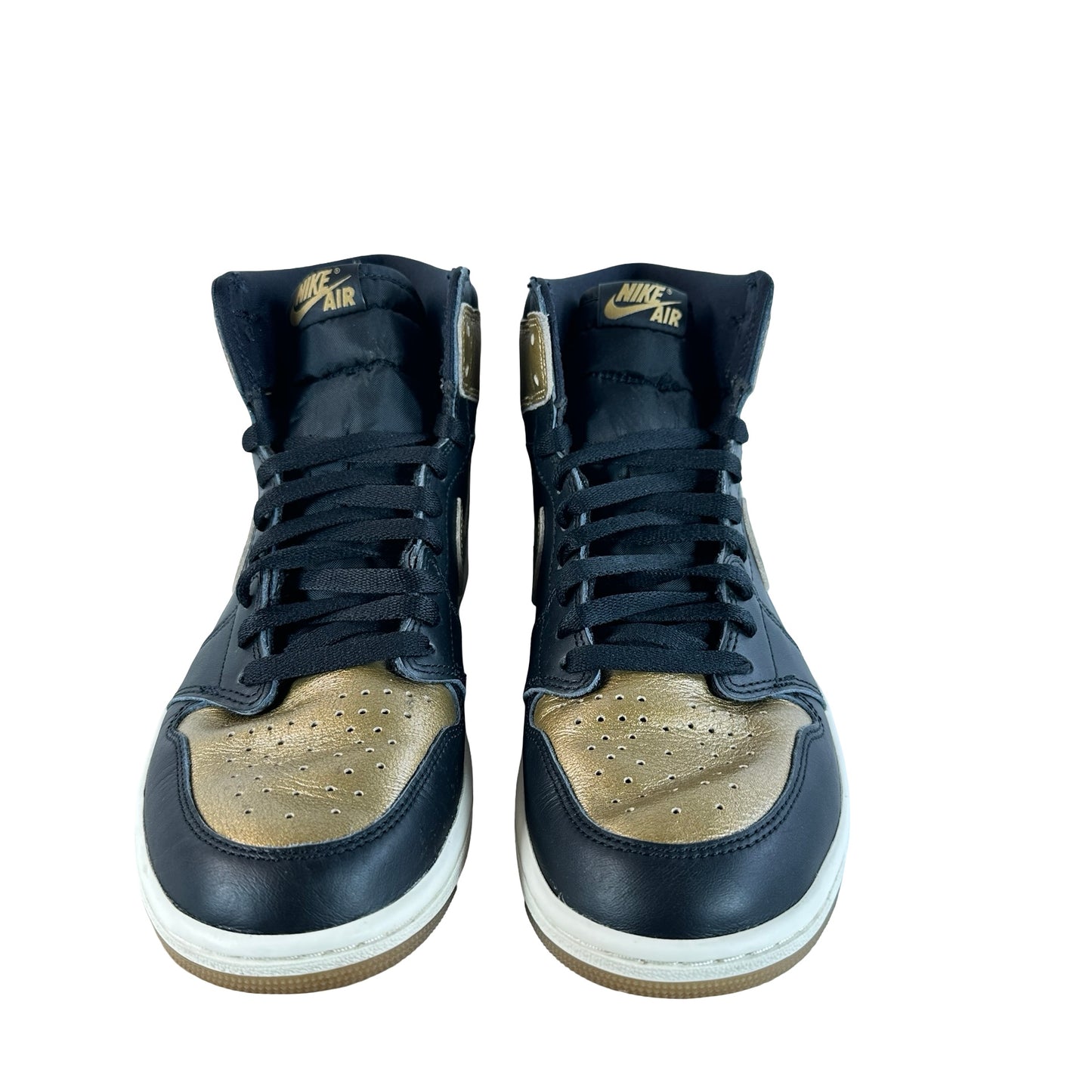 DZ5485 071 Air Jordan 1 Retro High OG Black Metallic Gold [USED] - 10 M (Used)