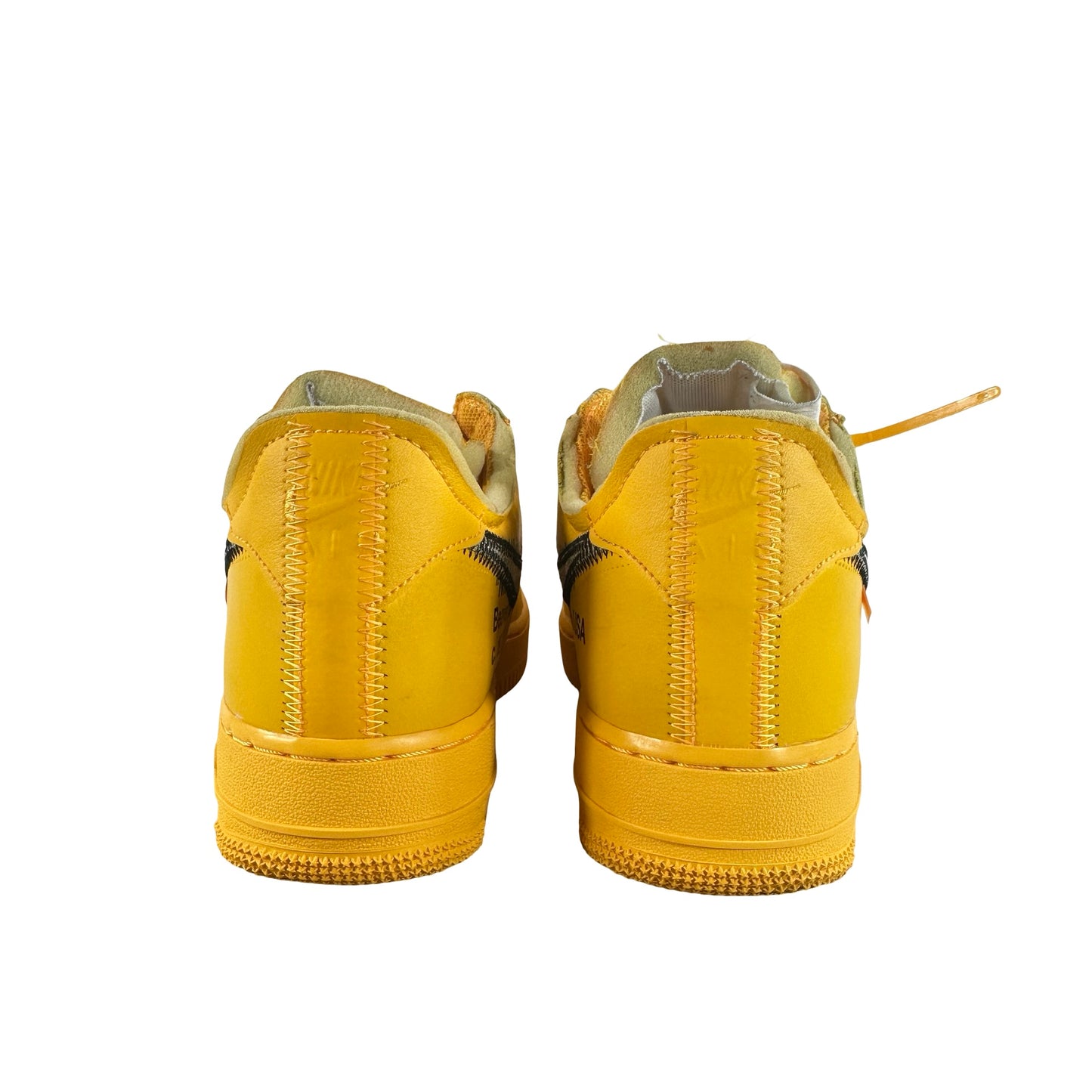 DD1876 700 Nike Air Force 1 Low Off-White ICA University Gold [USED] - 8 M (Used)