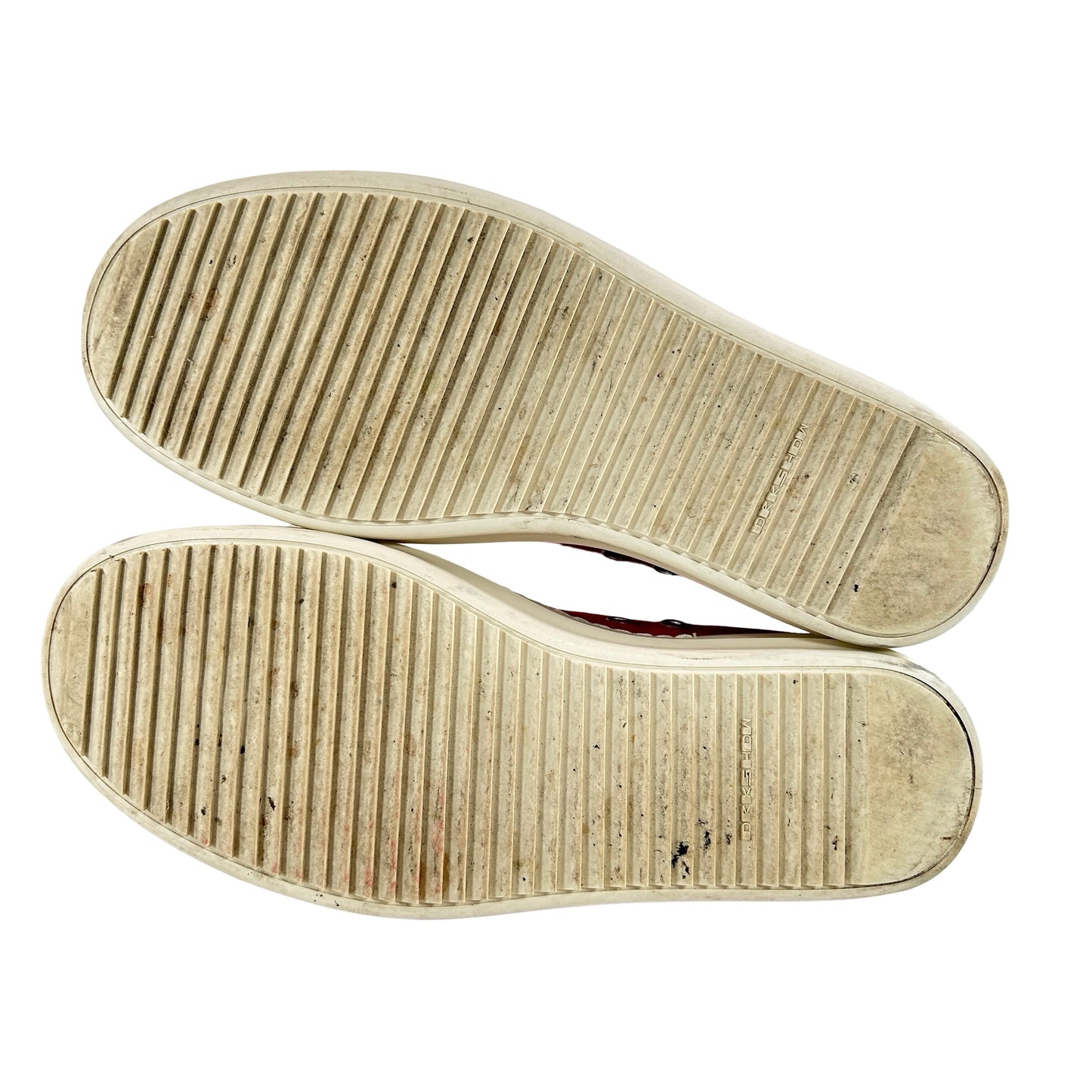 DU01B7802 DMEH1 Rick Owens DRKSHDW Fogachine Cotton Megalace Low 'Orange Milk' [USED] - 42 (Used)