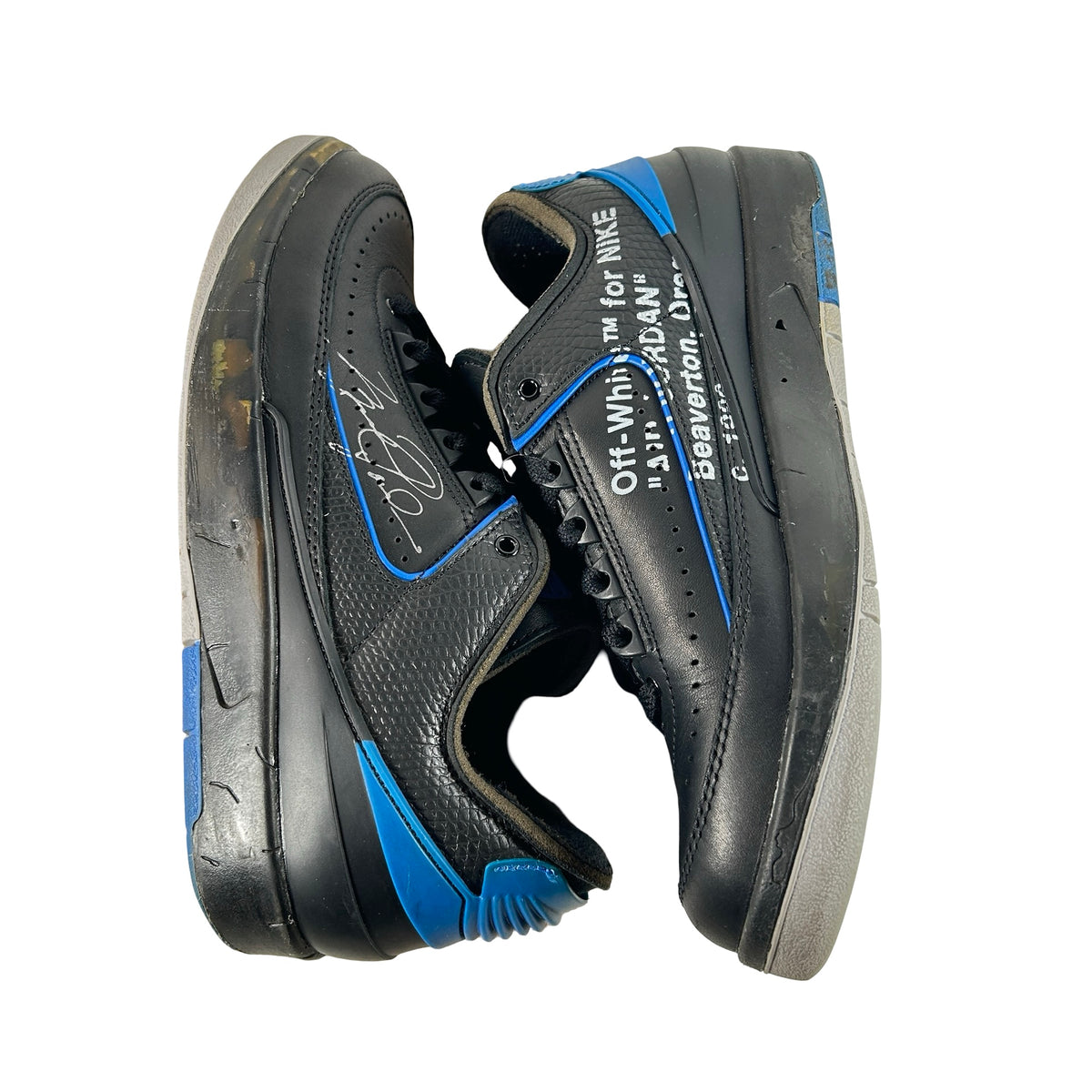 DJ4375 004 Jordan 2 Retro Low SP Off-White Black Blue [USED] - 7 M (Used)