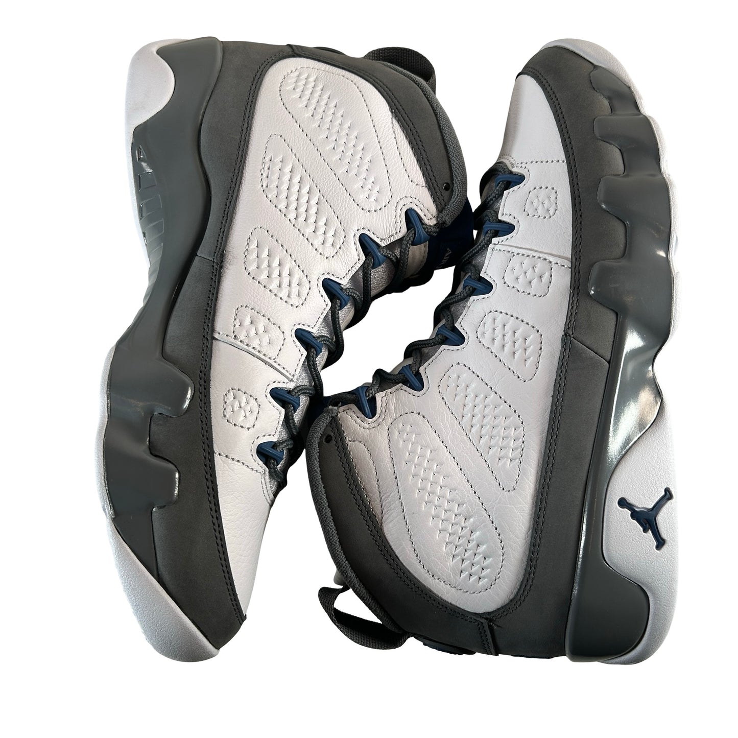 HV4794 100 Jordan 9 Retro Flint Grey French Blue (2026) [USED] - 9.5 M (VNDS)