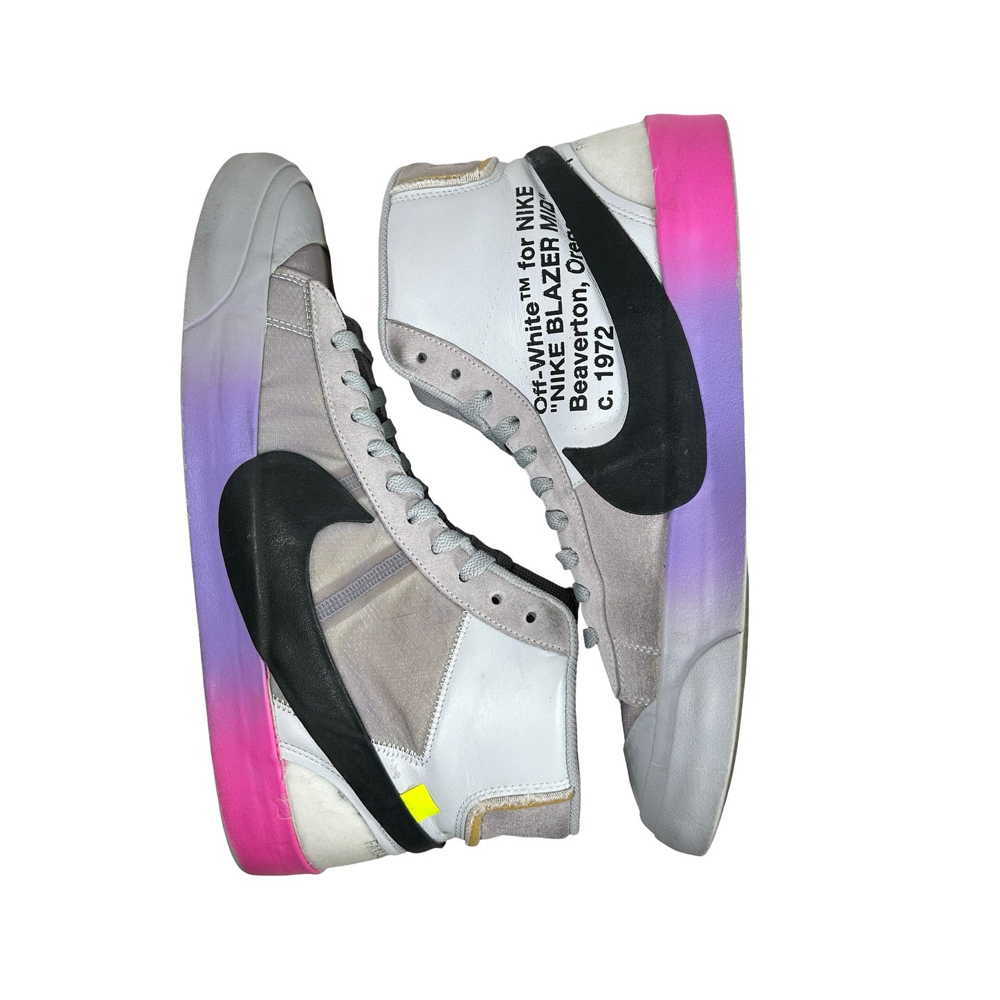 AA3832 002 Nike Blazer Mid Off-White Wolf Grey Serena Queen [USED] - 13 M (Used)