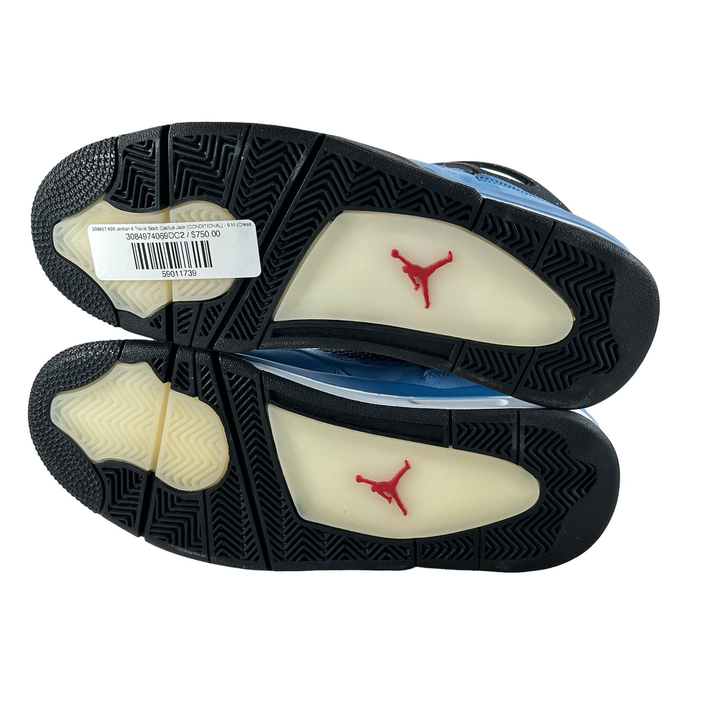 308497 406 Jordan 4 Travis Scott Cactus Jack [CONDITIONAL] - 9 M (Crease on right foot)