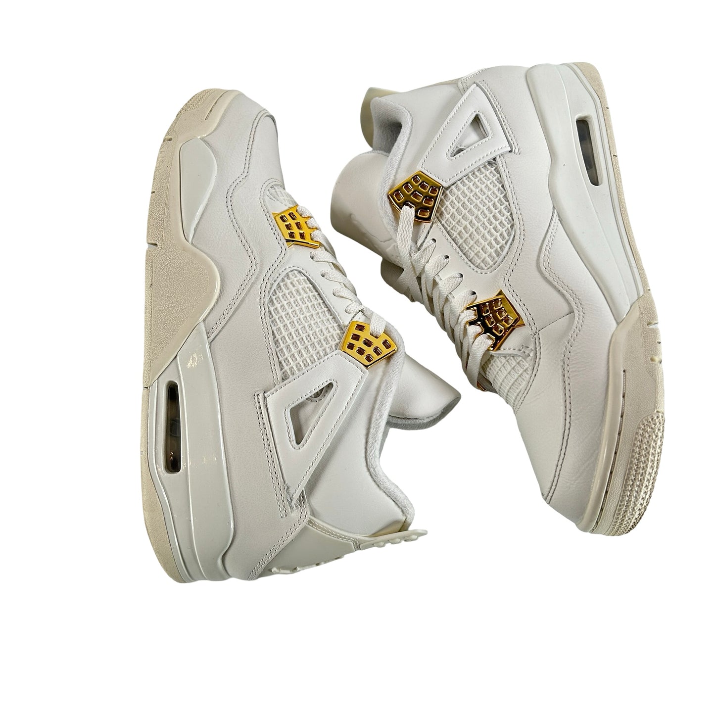 AQ9129 170 Jordan 4 Retro Metallic Gold (W) [USED] - 11 W (Used)