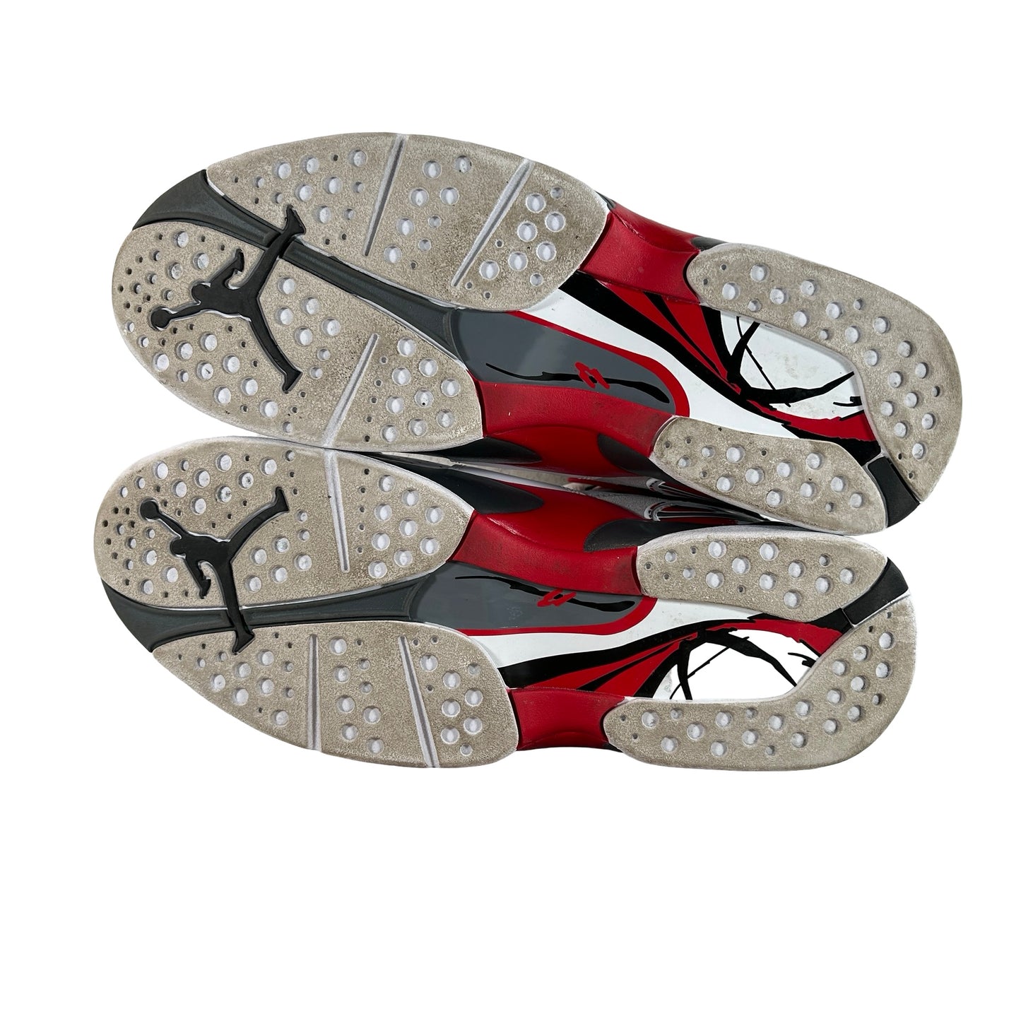 305381 100 Jordan 8 Retro White True Red (2025) [USED] - 11 M (Used) (No Box)