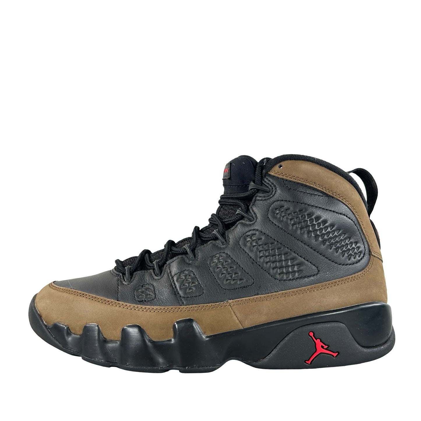 HV4794 030 Air Jordan 9 Retro Olive (2024) [USED] - 9.5 M (Used18)
