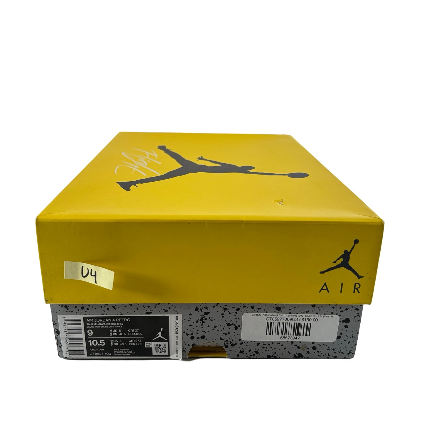 CT8527 700 Jordan 4 Retro Lightning (2021) [USED] - 9 M (Used4)