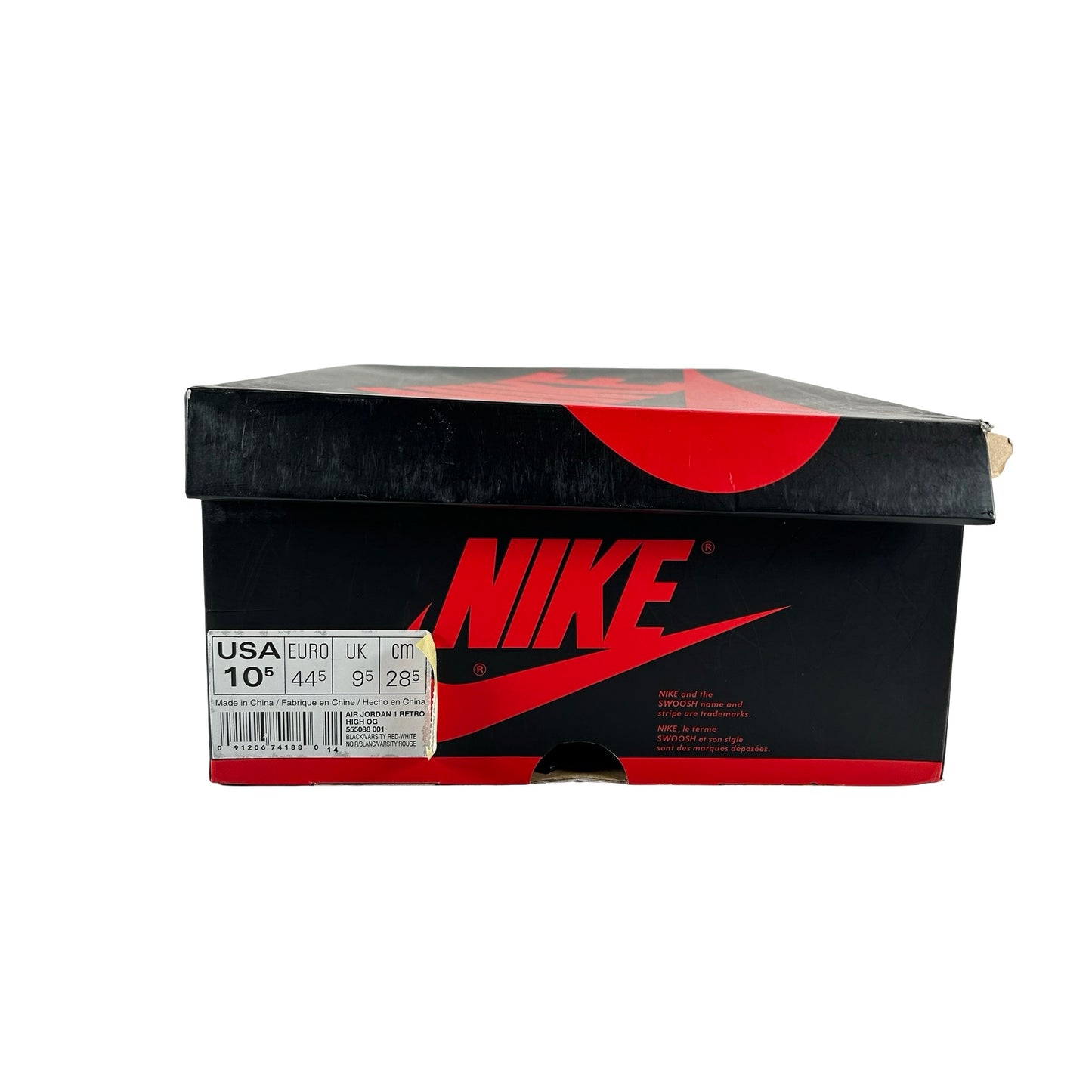555088 001 Jordan 1 Retro High Bred Banned (2016) [USED] - 10.5 M (Used)