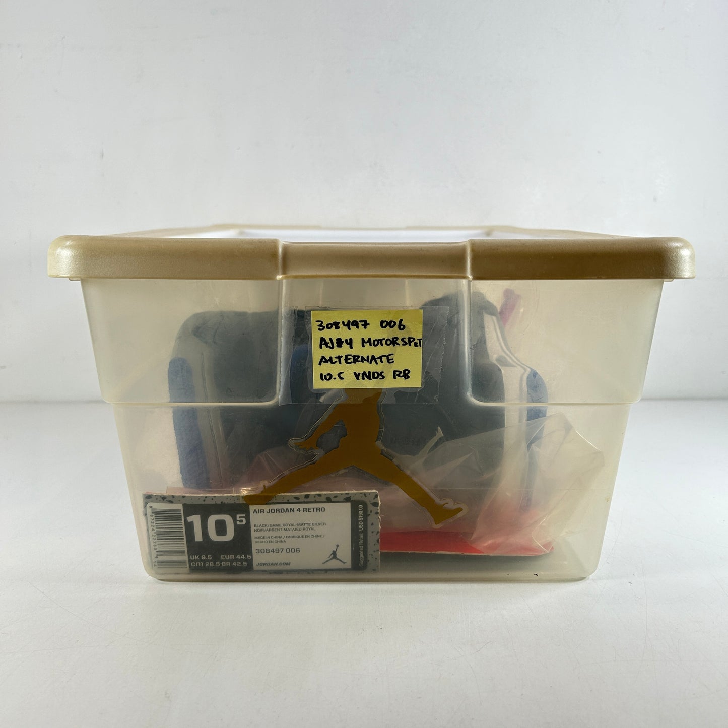 308497 006 Jordan 4 Retro Motorsports Alternate [USED] - 10.5 M (VNDS) (Replace Box)