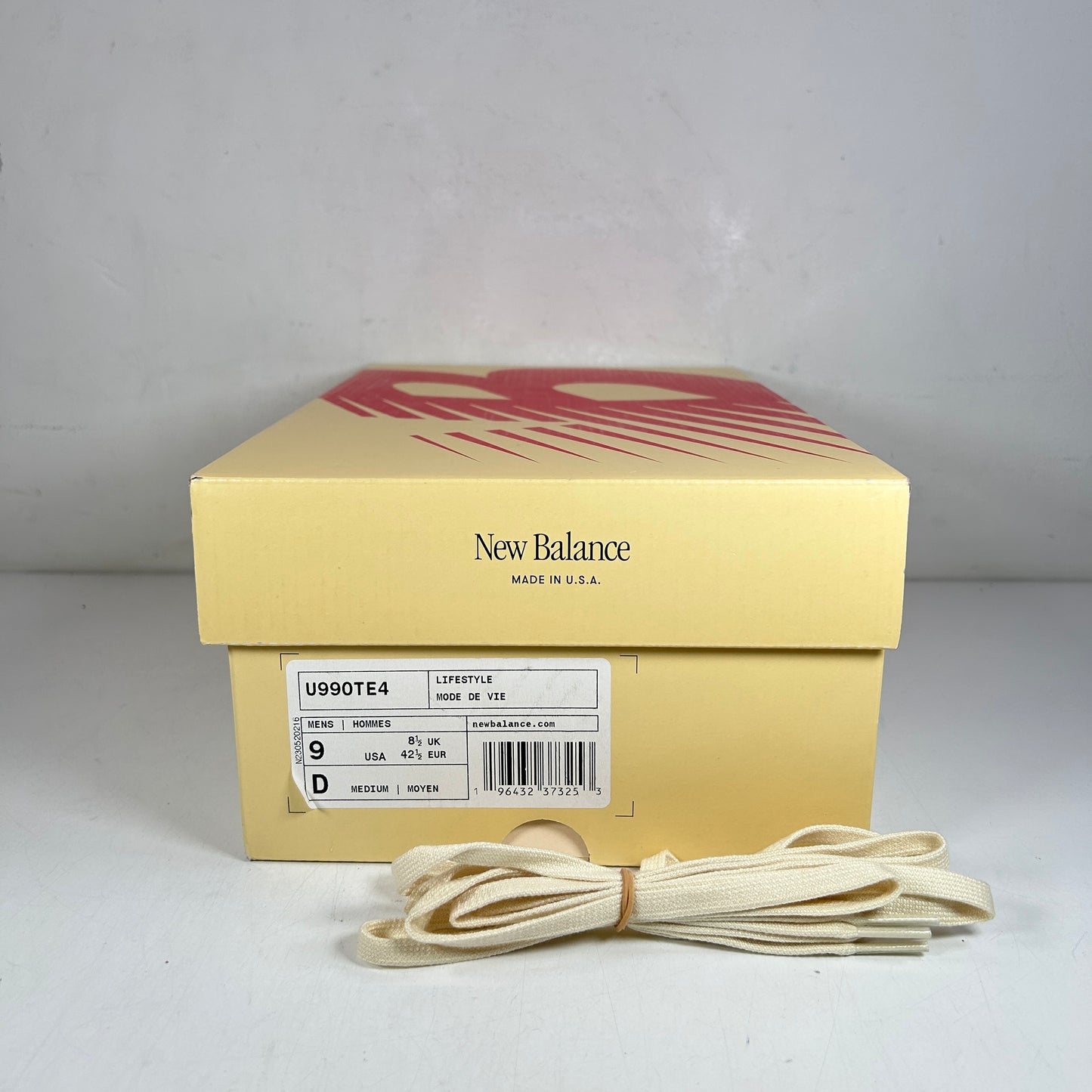 U990TE4 New Balance 990v4 MiUSA Limestone [USED] - 9 M (Used)