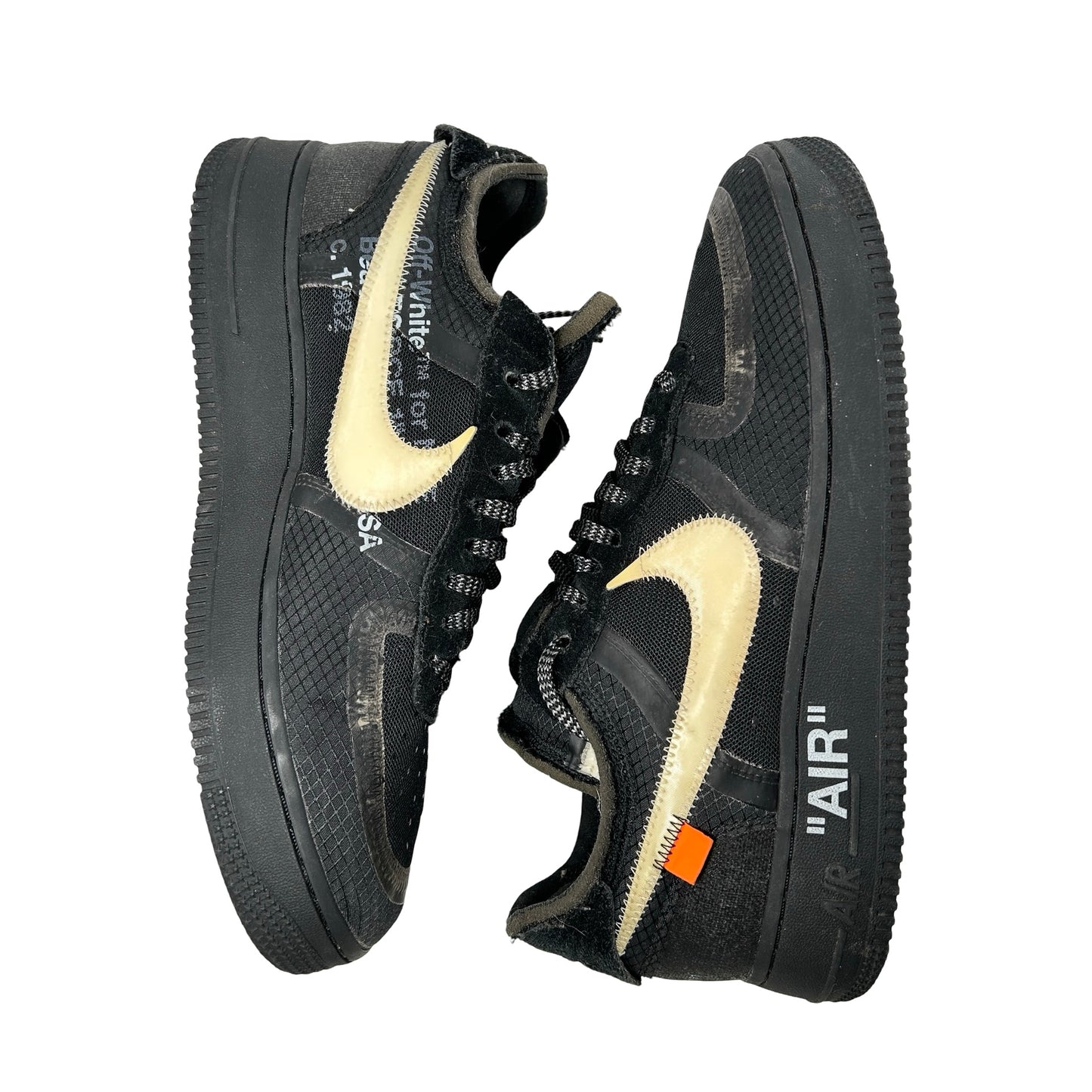 AO4606 001 Nike Air Force 1 Low Off-White Black White [USED] - 9 M (Used3)