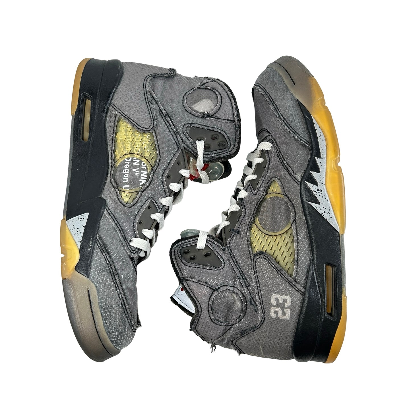 CT8480 001 Jordan 5 Off-White Black [USED] - 9.5 M (Used3)