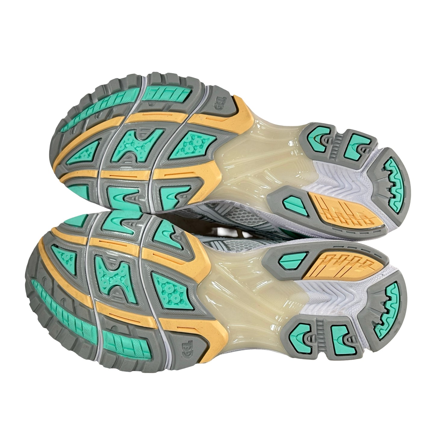 1203A537 107 ASICS Gel-Kayano 14 White Mint Gold [USED] - 11 M (VNDS)