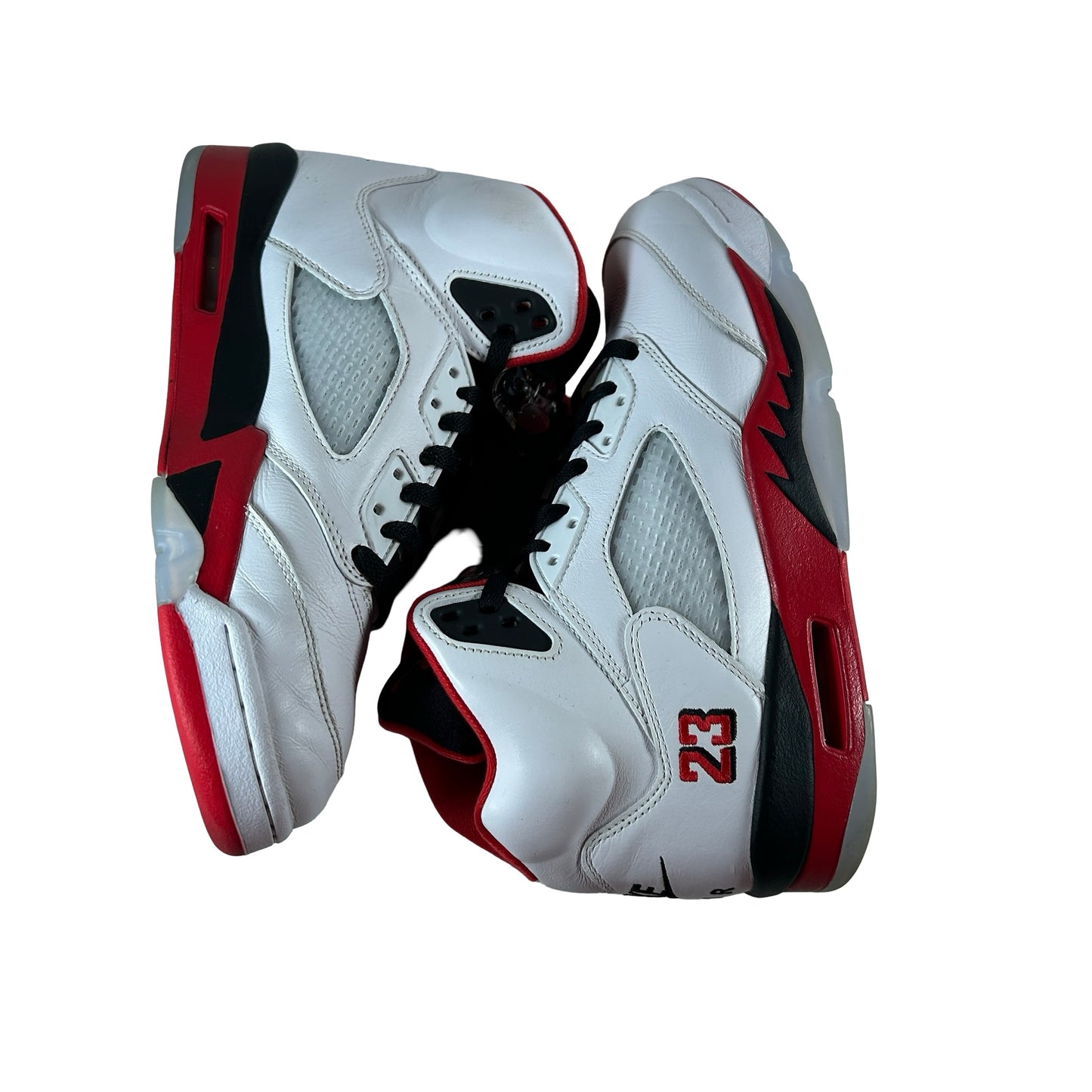 HQ7978 101 Jordan 5 Retro Fire Red Black Tongue (2025) [USED] - 9 M (Used2)