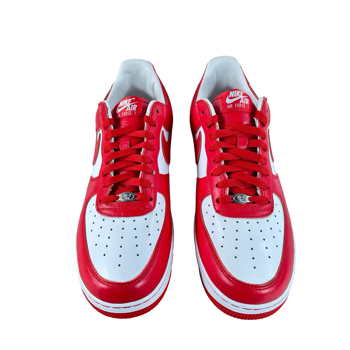 II4391 100 Nike Air Force 1 Low QS Terror Squad White University Red [USED] - 10.5 M (Used)