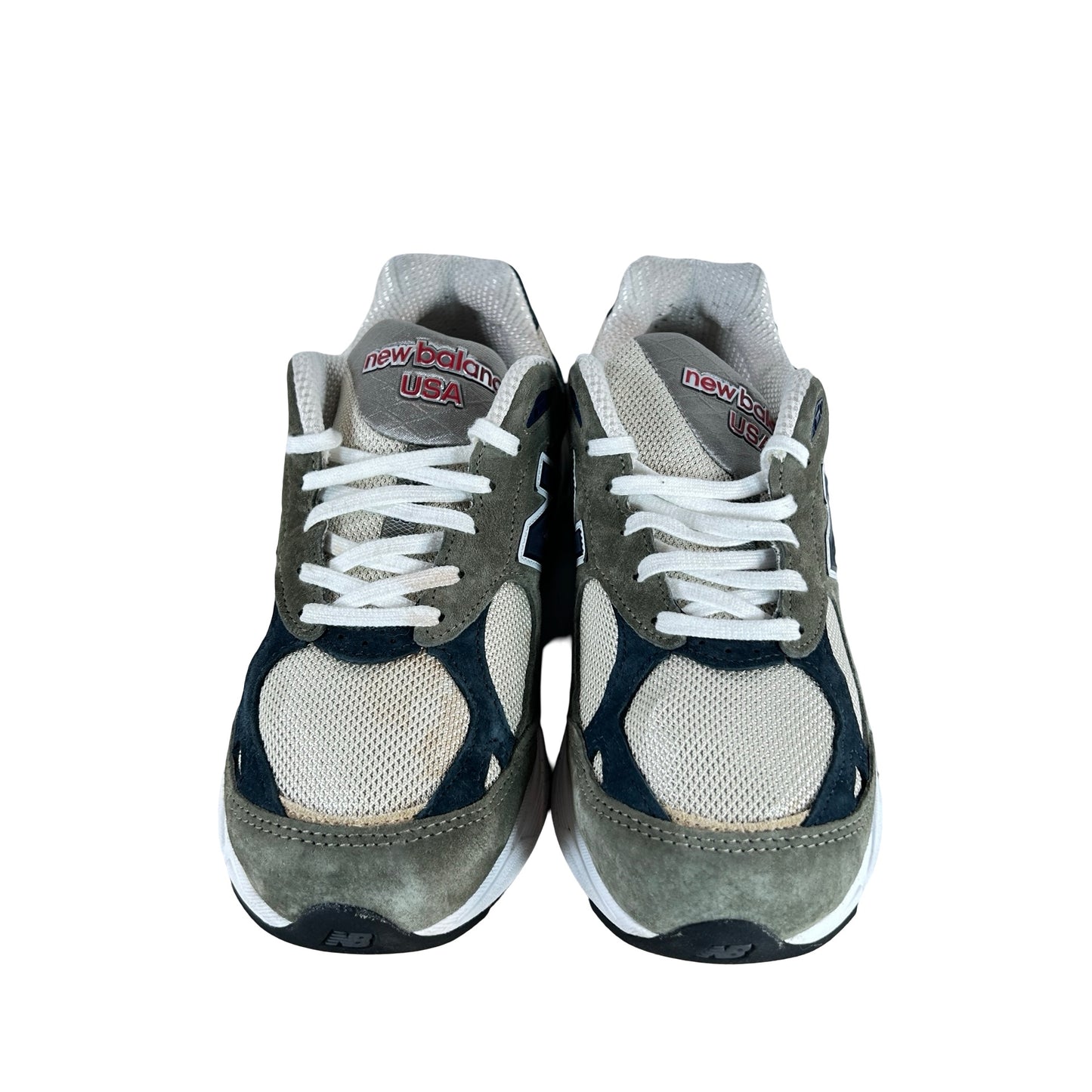 M990T03 New Balance 990v3 MiUSA Grey Blue Olive [USED] - 7 M (Used)