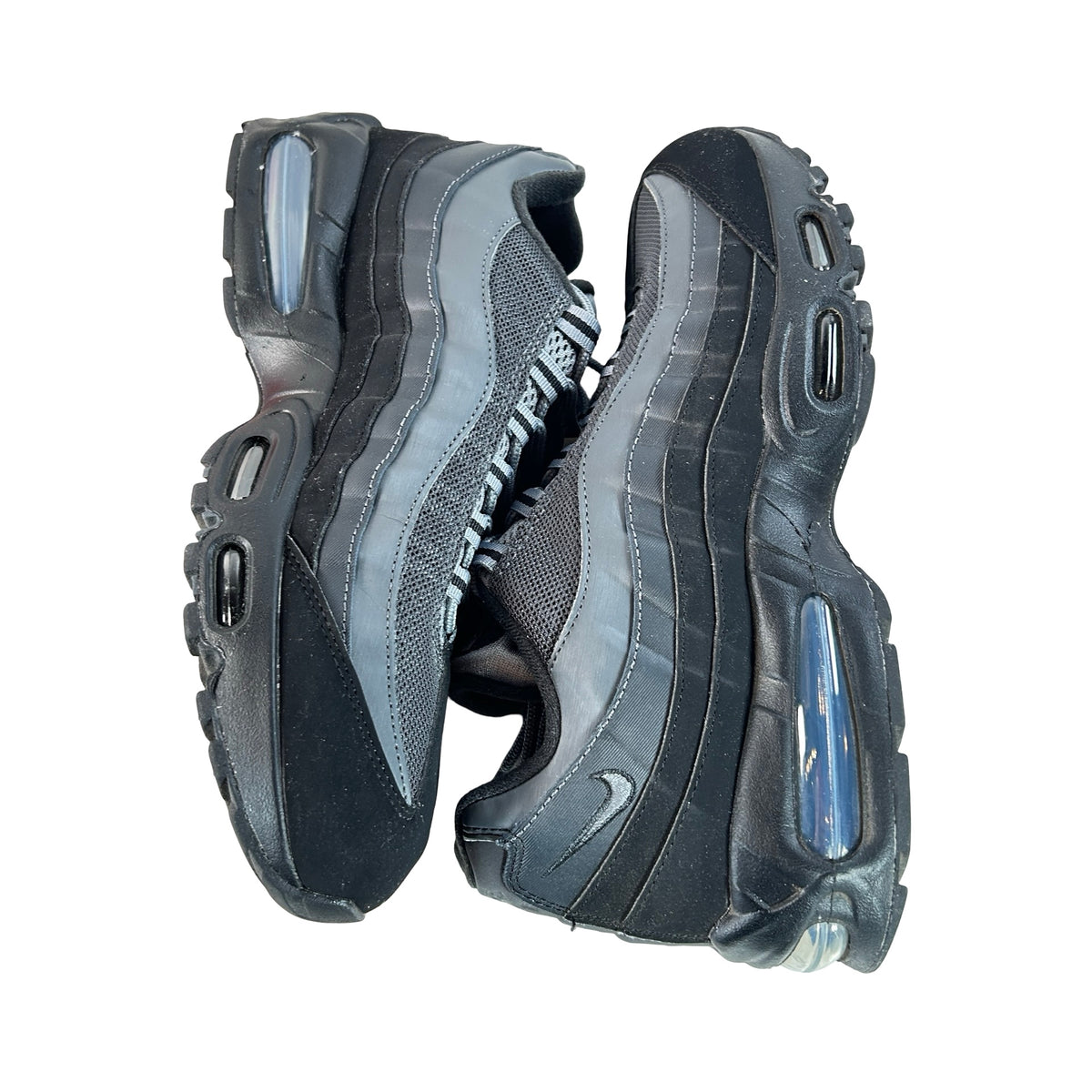 IQ0285 010 Nike Air Max 95 OG Big Bubble Black Lime Blast Anthracite [USED] - 10.5 M (Used)