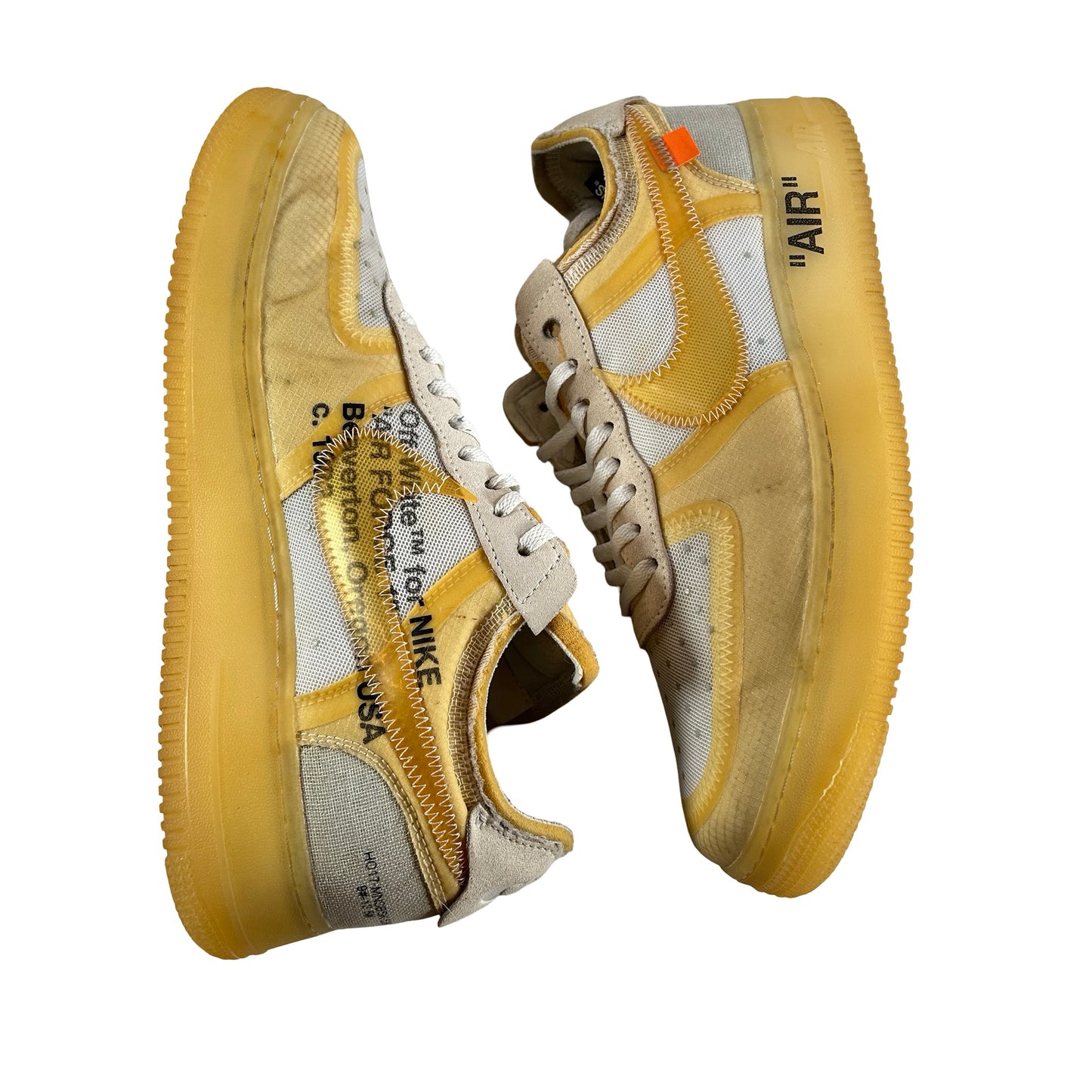 AO4606 100 Nike Air Force 1 Low Off-White [USED] - 10 M (Used)
