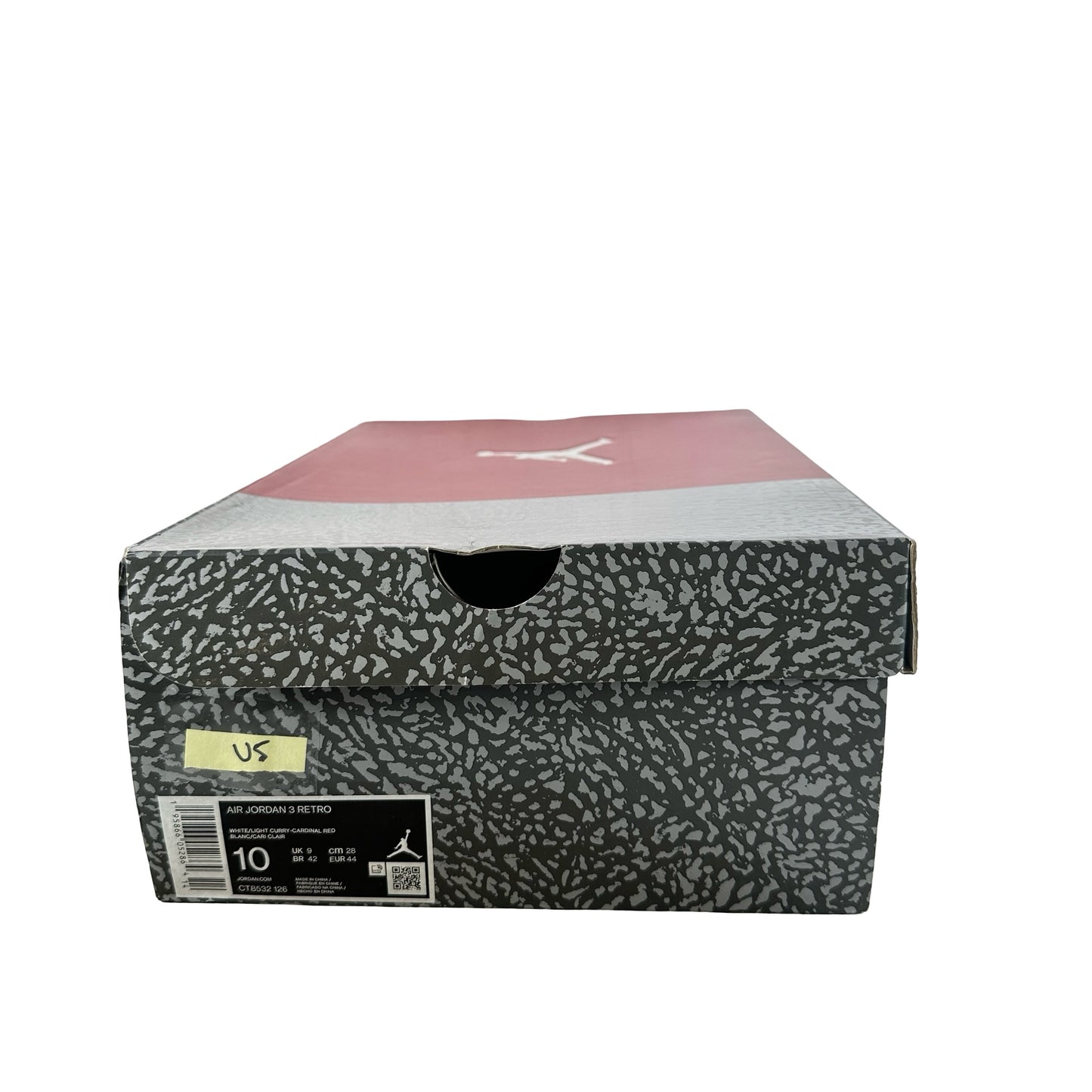 CT8532 126 Jordan 3 Retro Cardinal Red [USED] - 10 M (Used5)