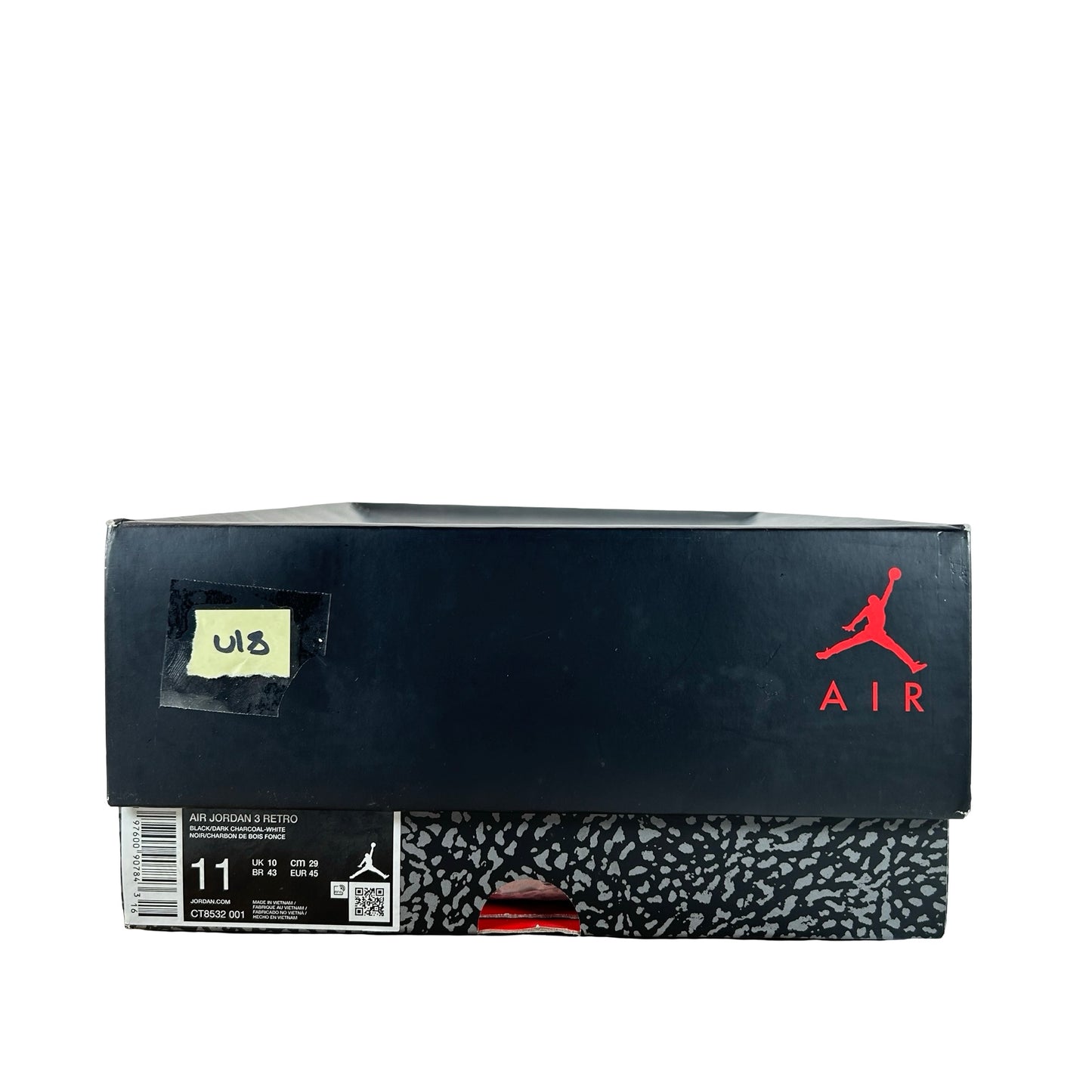 CT8532 001 Jordan 3 Retro Black Cat (2025) [USED] - 11 M (Used18)