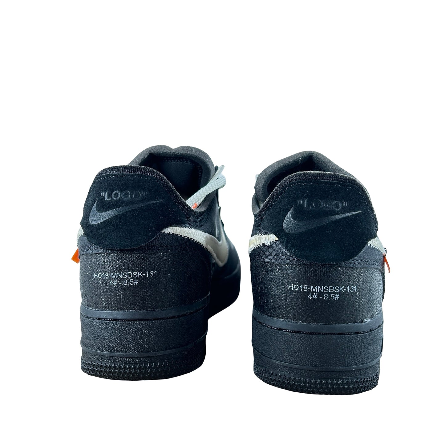 AO4606 001 Nike Air Force 1 Low Off-White Black White - 8.5 M (Swooshes Slightly Yellowing) (Damaged Box)